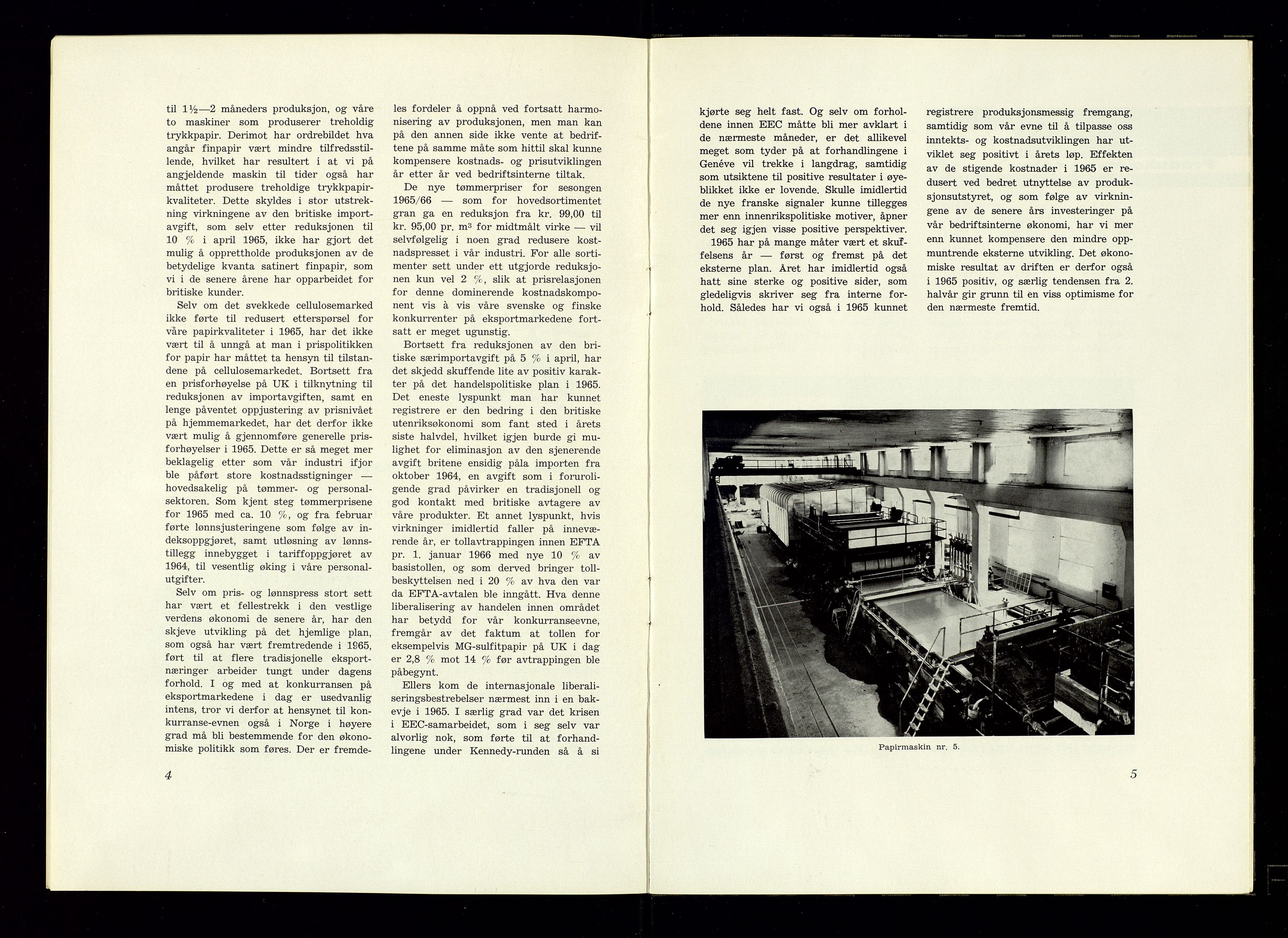 Hunsfos fabrikker, AV/SAK-D/1440/01/L0001/0003: Vedtekter, anmeldelser og årsberetninger / Årsberetninger og regnskap, 1918-1989, p. 254