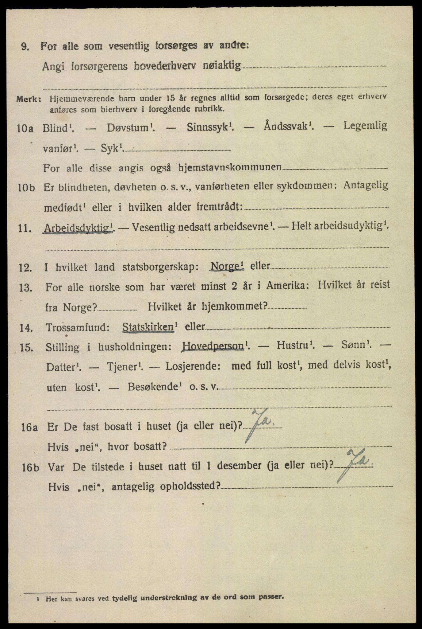 SAK, 1920 census for Austre Moland, 1920, p. 548