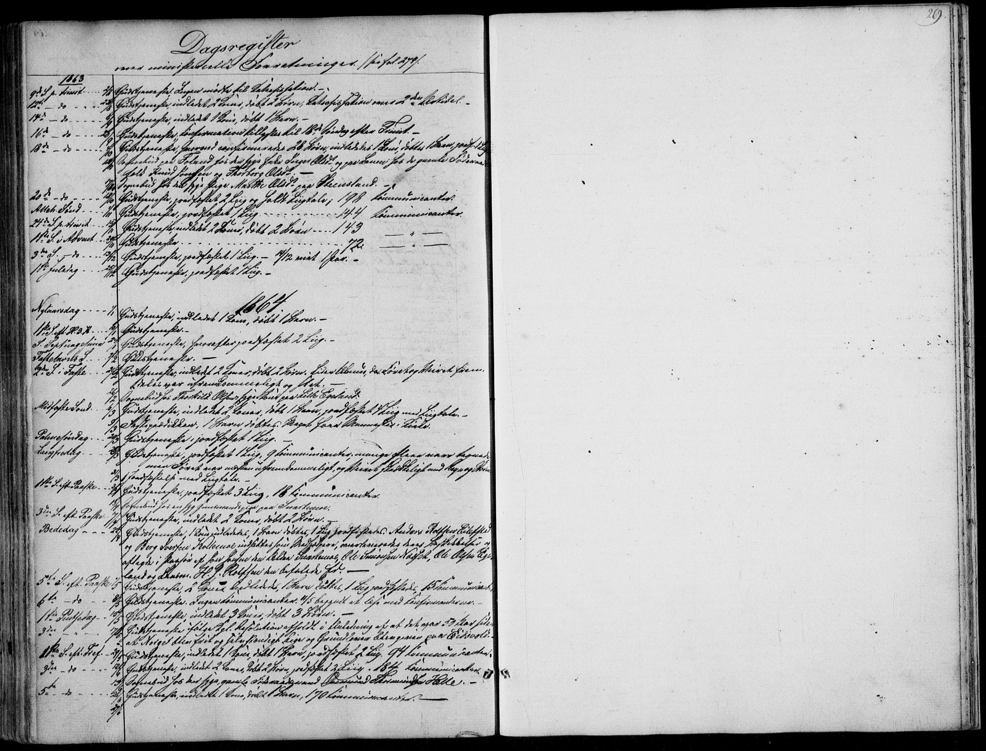 Hægebostad sokneprestkontor, SAK/1111-0024/F/Fa/Faa/L0004: Parish register (official) no. A 4, 1834-1864, p. 269
