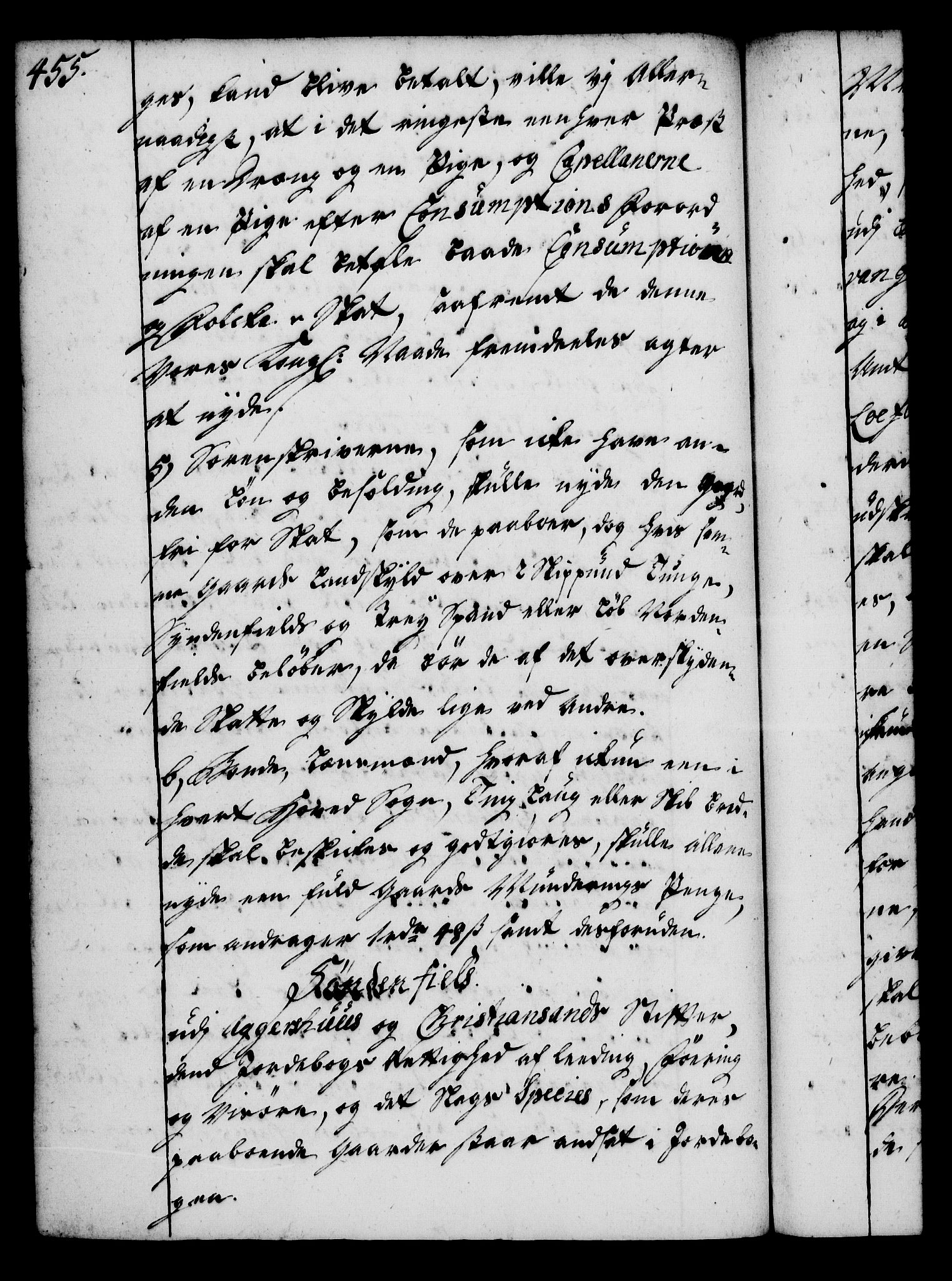 Rentekammeret, Kammerkanselliet, AV/RA-EA-3111/G/Gg/Gga/L0004: Norsk ekspedisjonsprotokoll med register (merket RK 53.4), 1734-1741, p. 455