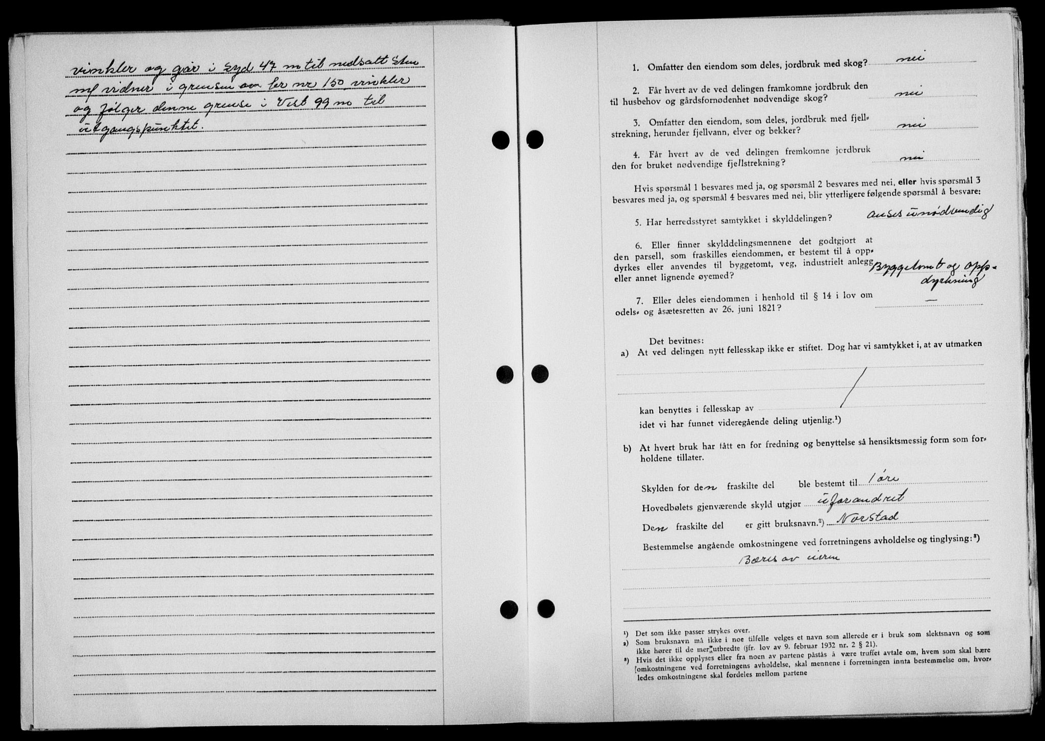 Lofoten sorenskriveri, SAT/A-0017/1/2/2C/L0025a: Mortgage book no. 25a, 1950-1951, Diary no: : 86/1951