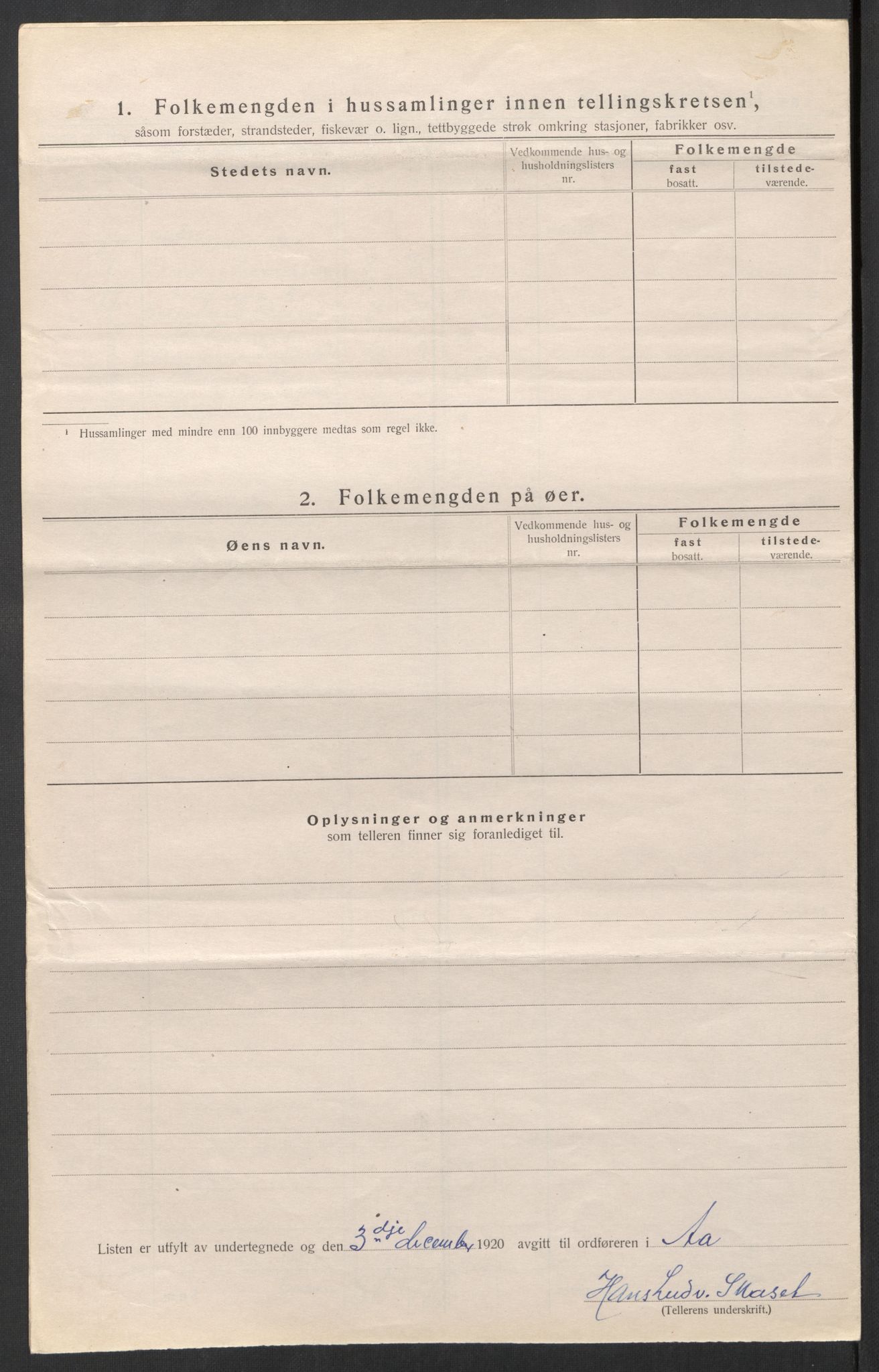 SAT, 1920 census for Å, 1920, p. 22