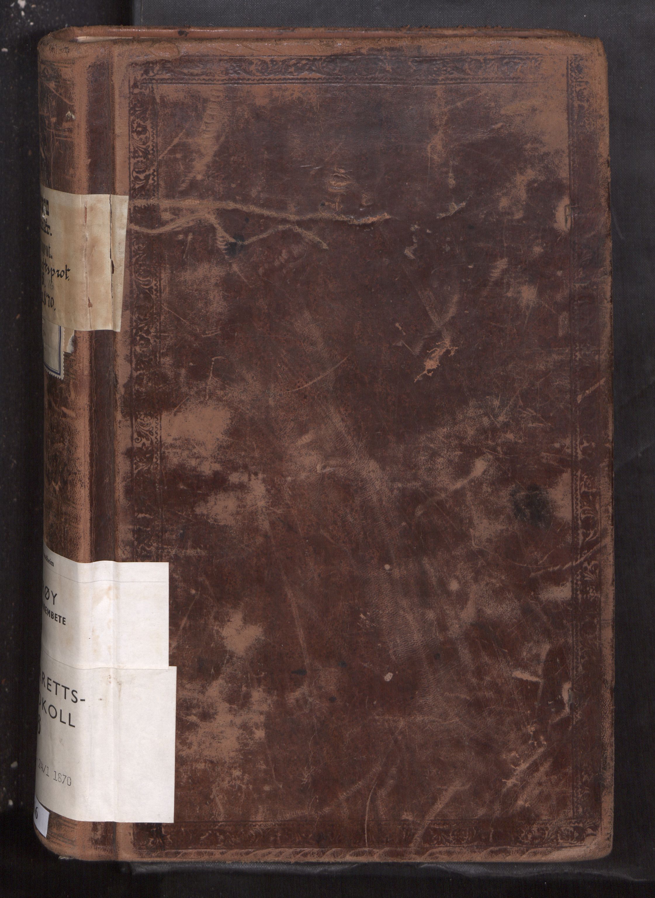 Inderøy sorenskriveri, SAT/A-4147/1/1/1B/L0016: Ekstrarettsprotokoll, 1864-1870