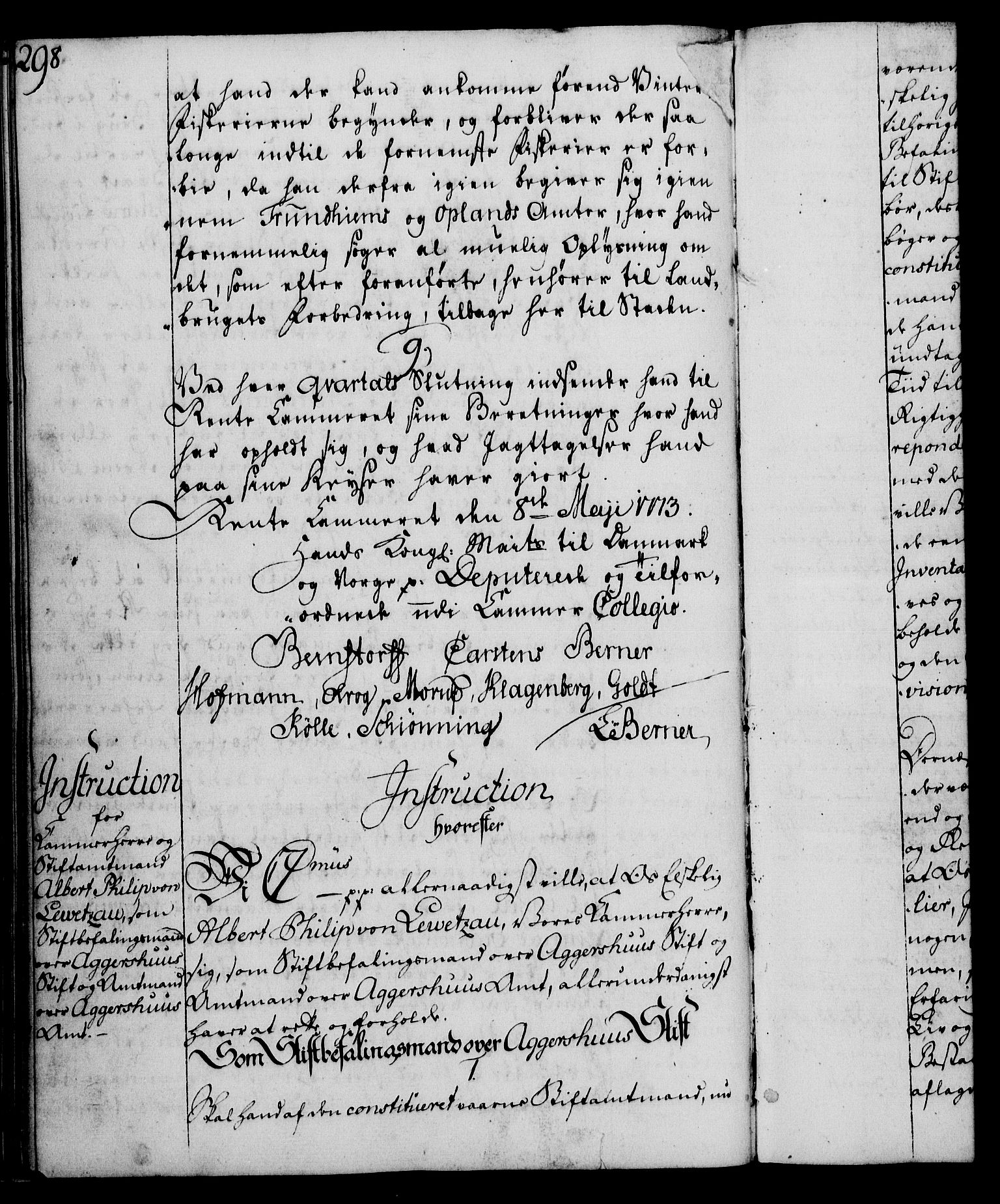 Rentekammeret, Kammerkanselliet, RA/EA-3111/G/Gg/Ggi/L0003: Norsk instruksjonsprotokoll med register (merket RK 53.36), 1751-1775, p. 298