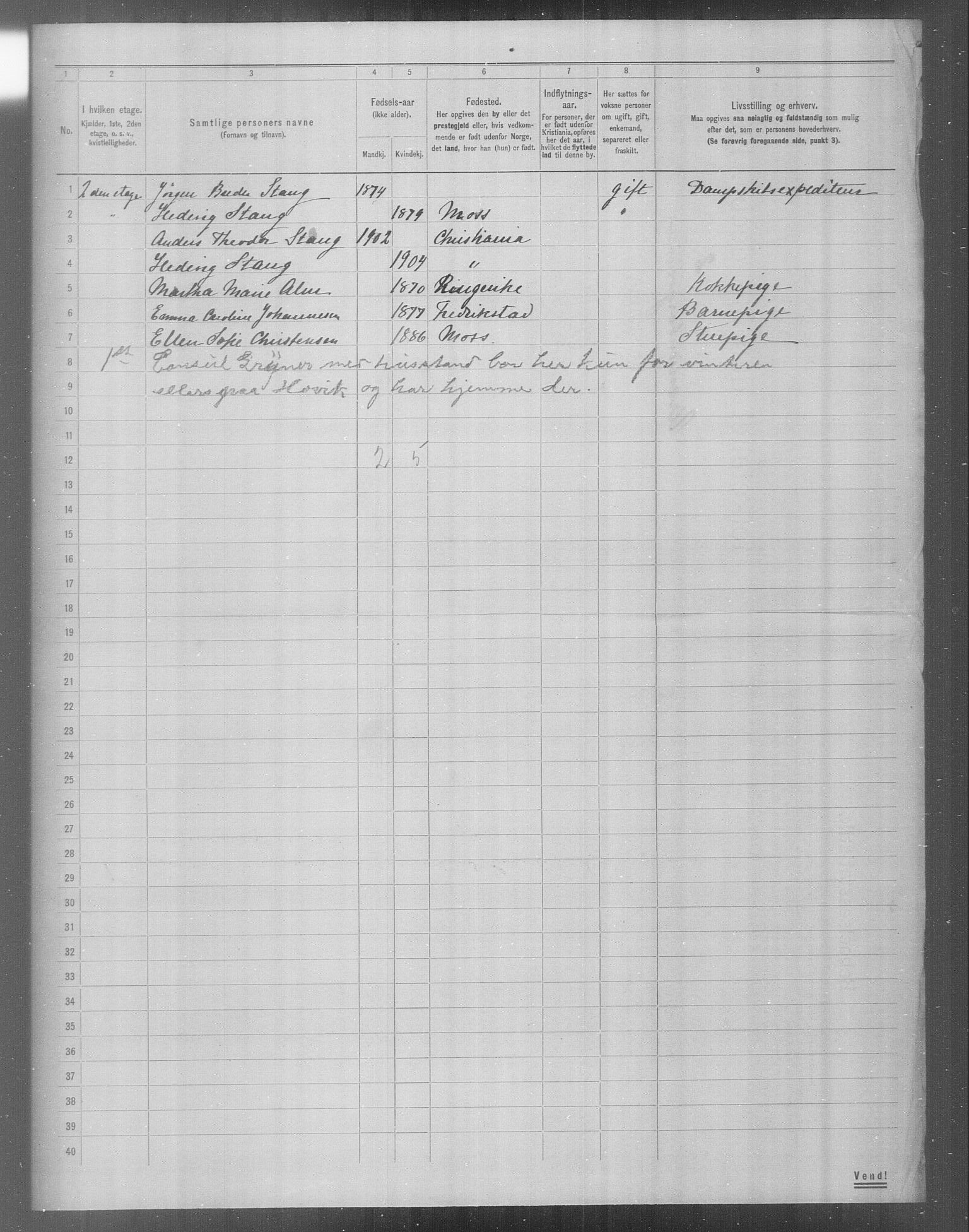 OBA, Municipal Census 1904 for Kristiania, 1904, p. 22743