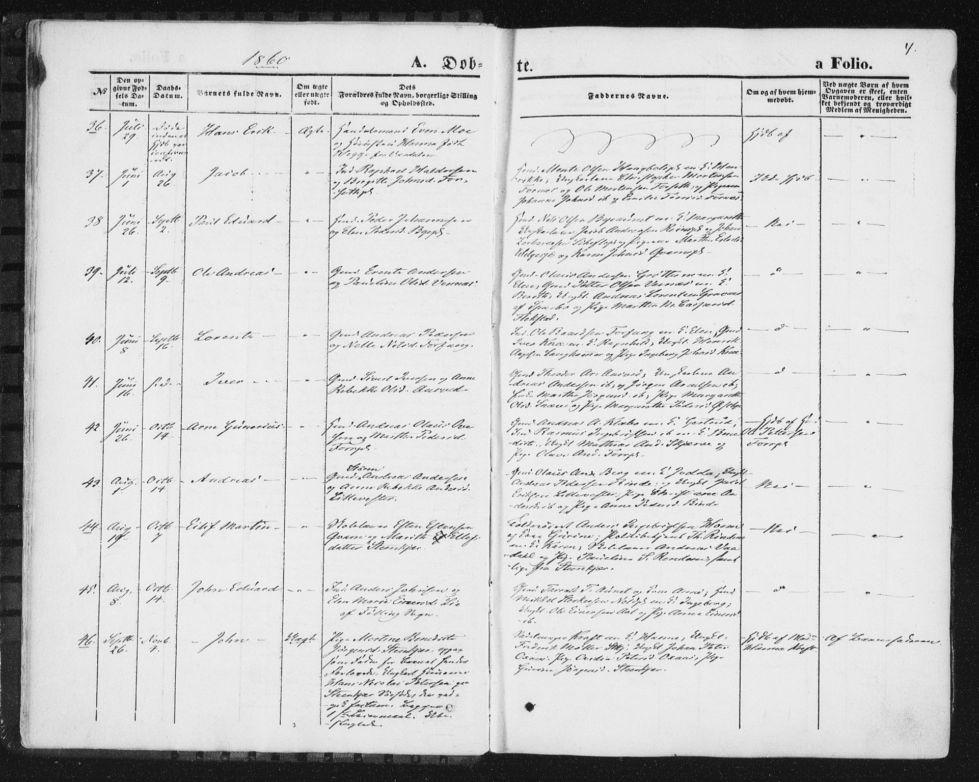 Ministerialprotokoller, klokkerbøker og fødselsregistre - Nord-Trøndelag, SAT/A-1458/746/L0447: Parish register (official) no. 746A06, 1860-1877, p. 4