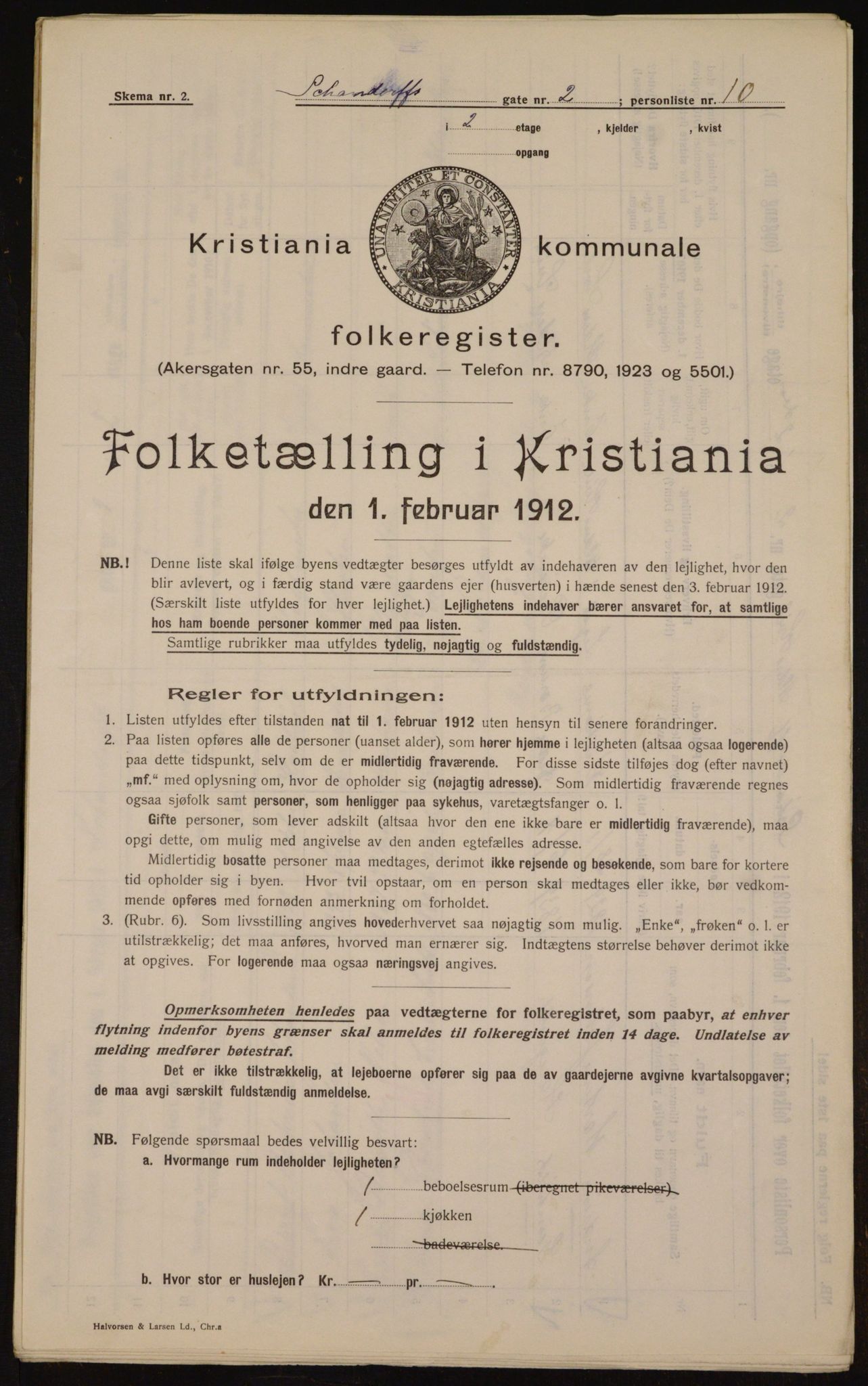 OBA, Municipal Census 1912 for Kristiania, 1912, p. 89679