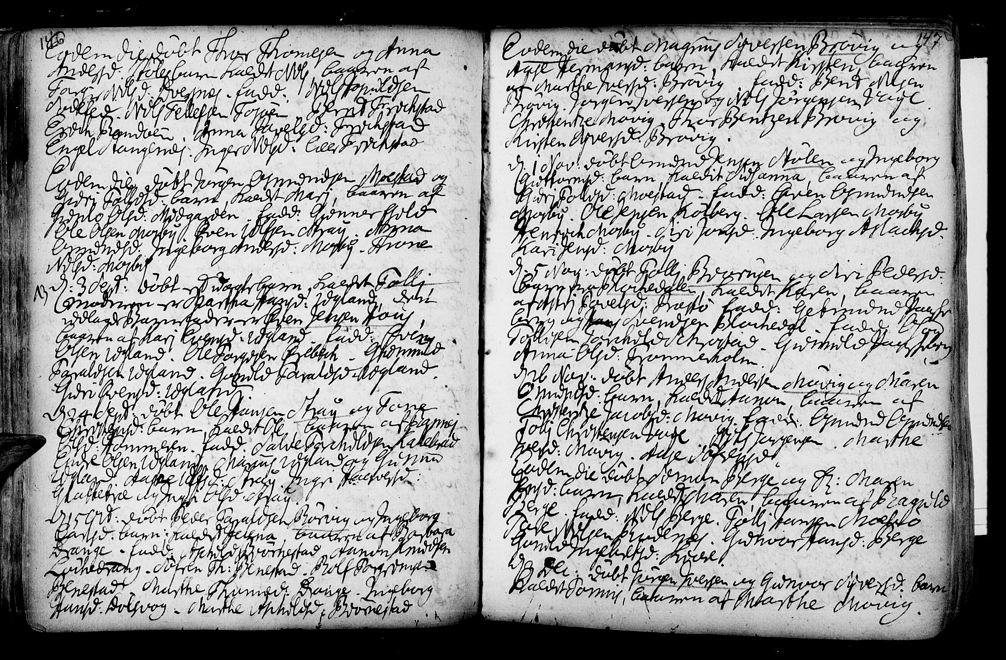 Oddernes sokneprestkontor, AV/SAK-1111-0033/F/Fa/Faa/L0002: Parish register (official) no. A 2, 1719-1764, p. 146-147