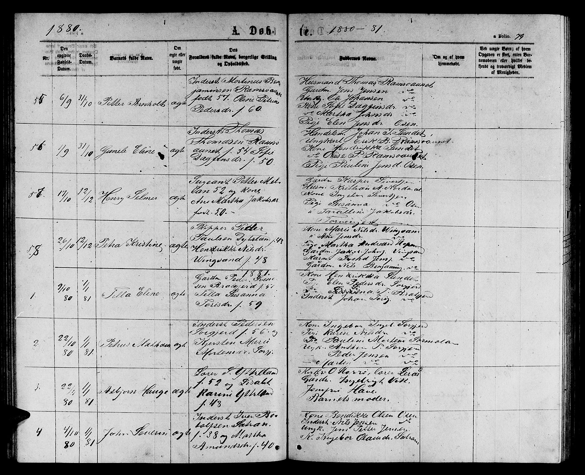 Ministerialprotokoller, klokkerbøker og fødselsregistre - Sør-Trøndelag, SAT/A-1456/658/L0725: Parish register (copy) no. 658C01, 1867-1882, p. 79