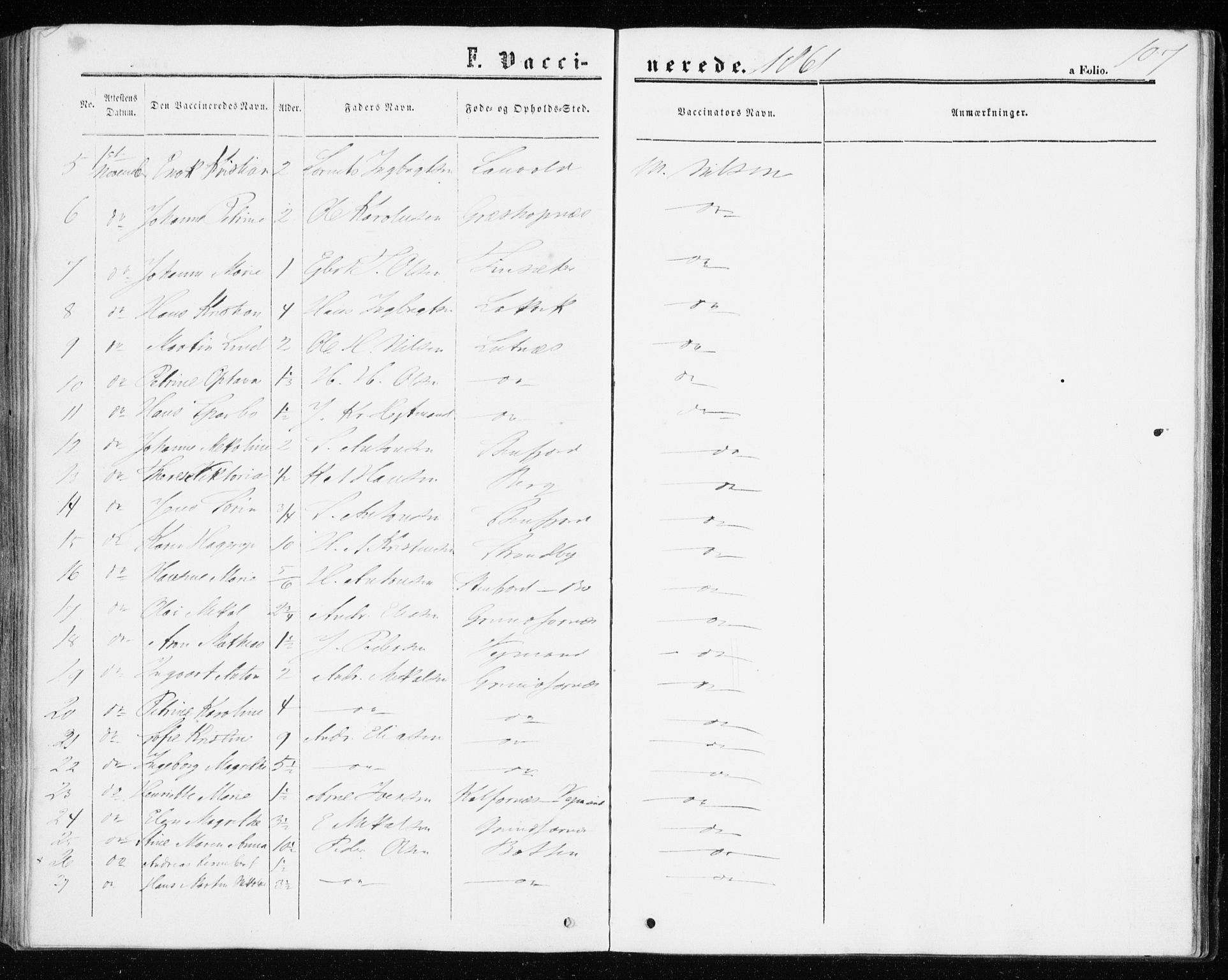 Berg sokneprestkontor, SATØ/S-1318/G/Ga/Gaa/L0002kirke: Parish register (official) no. 2, 1860-1872, p. 107