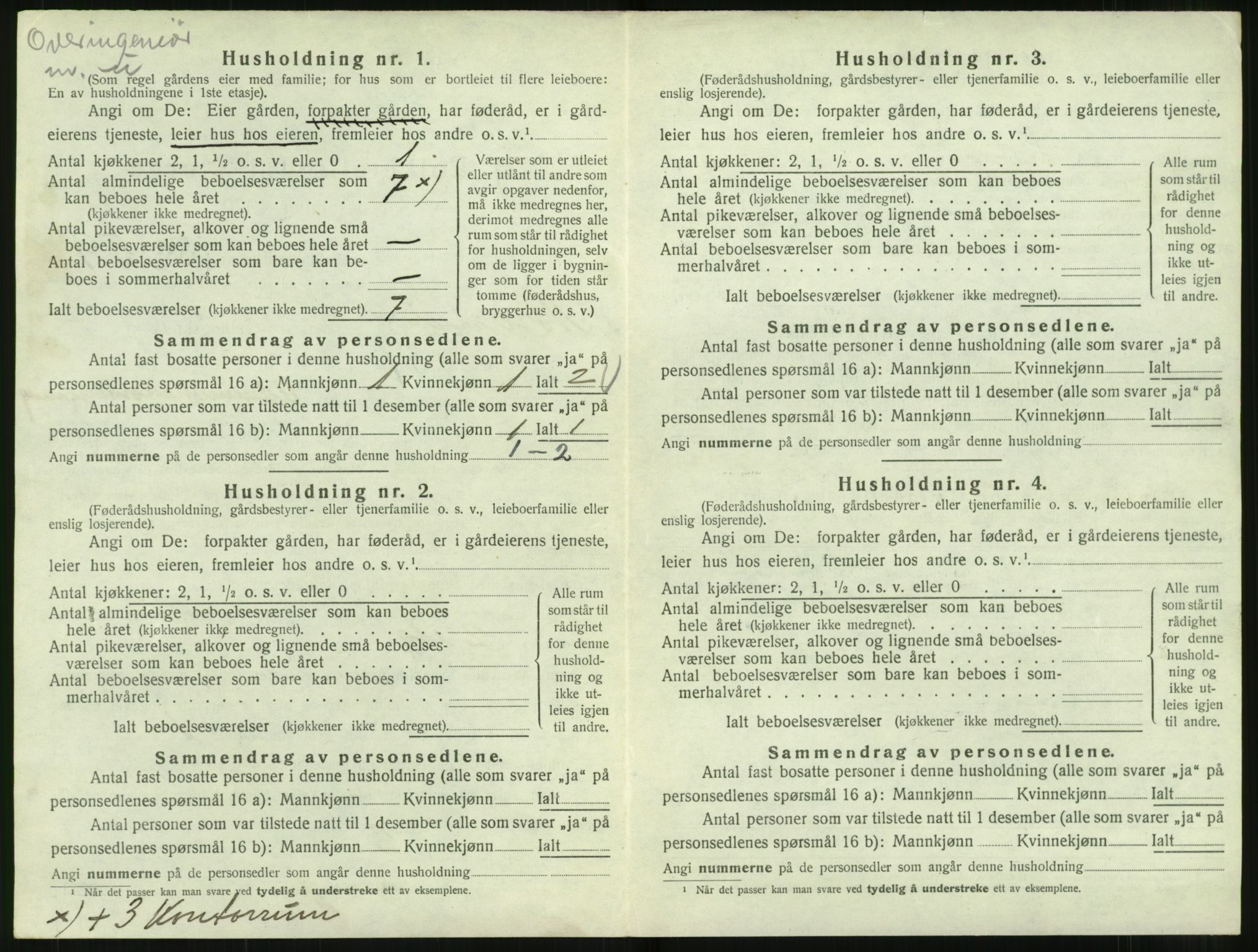 SAT, 1920 census for Norddal, 1920, p. 582