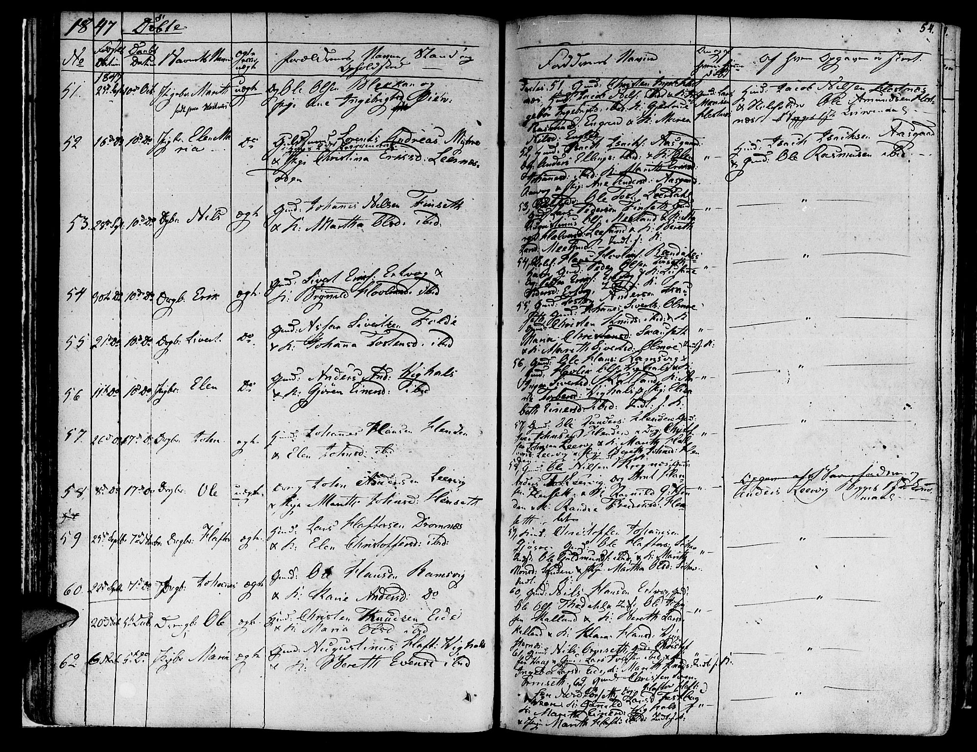 Ministerialprotokoller, klokkerbøker og fødselsregistre - Møre og Romsdal, AV/SAT-A-1454/578/L0904: Parish register (official) no. 578A03, 1836-1858, p. 54