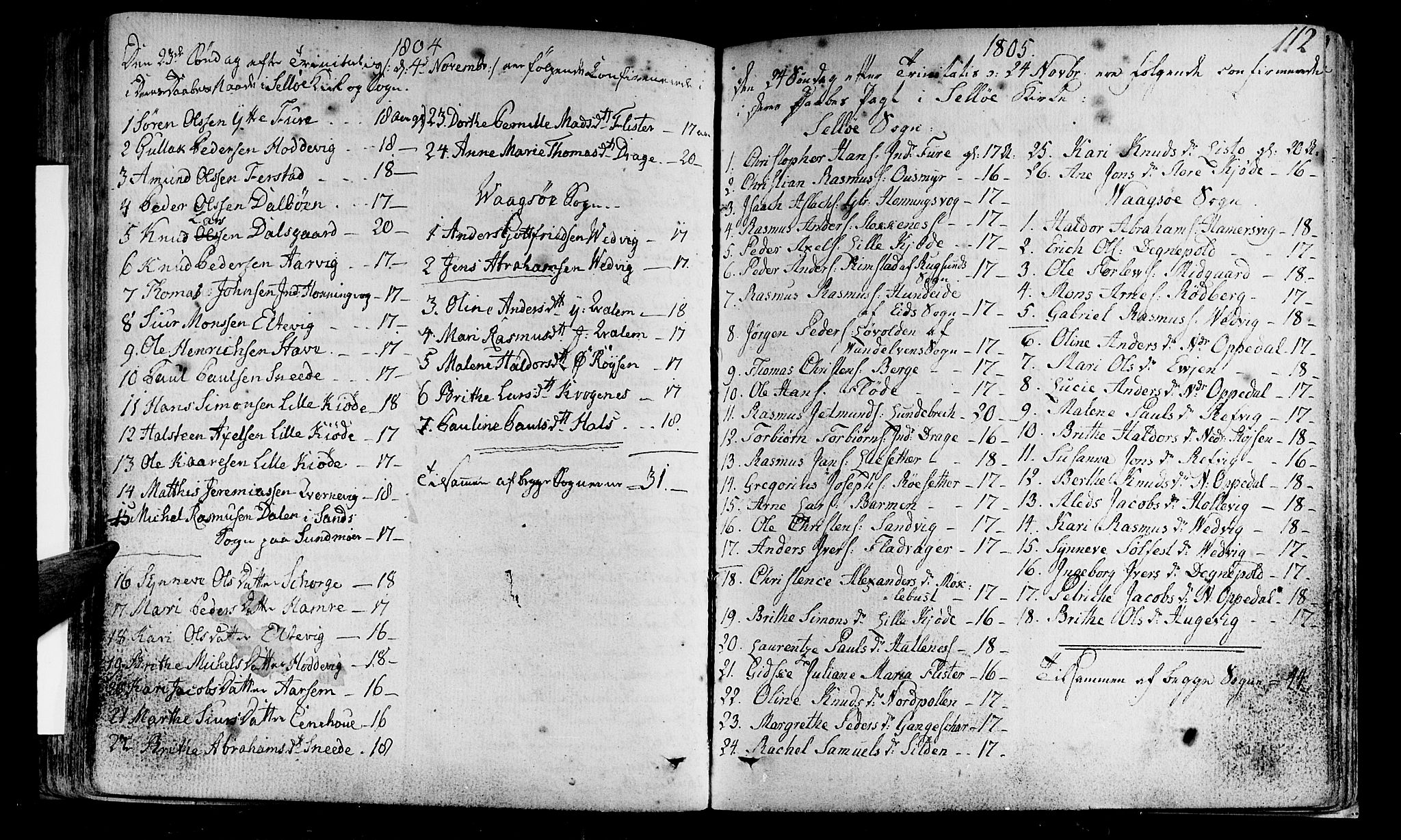 Selje sokneprestembete, AV/SAB-A-99938/H/Ha/Haa/Haaa: Parish register (official) no. A 6, 1782-1806, p. 112