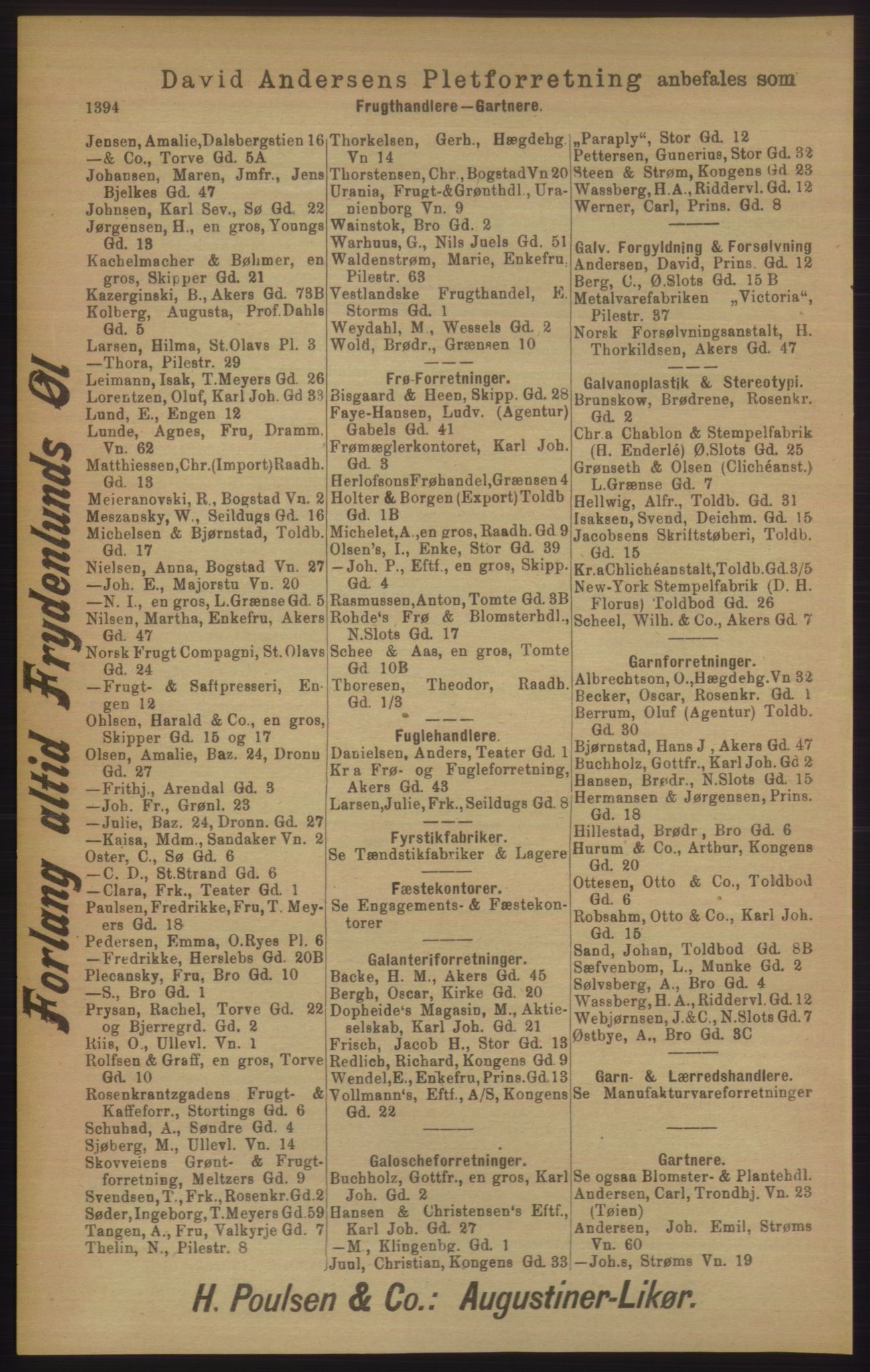 Kristiania/Oslo adressebok, PUBL/-, 1906, p. 1394