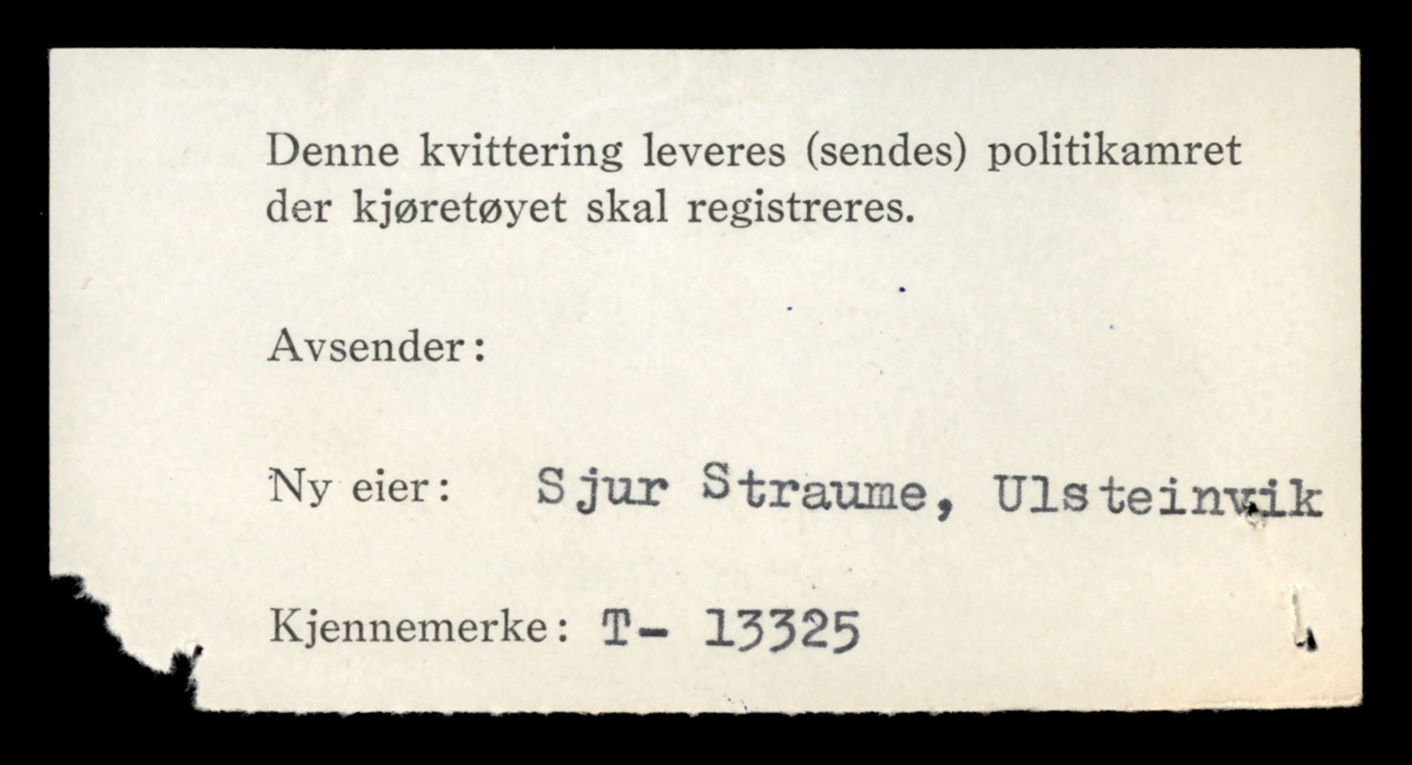 Møre og Romsdal vegkontor - Ålesund trafikkstasjon, AV/SAT-A-4099/F/Fe/L0038: Registreringskort for kjøretøy T 13180 - T 13360, 1927-1998, p. 2492