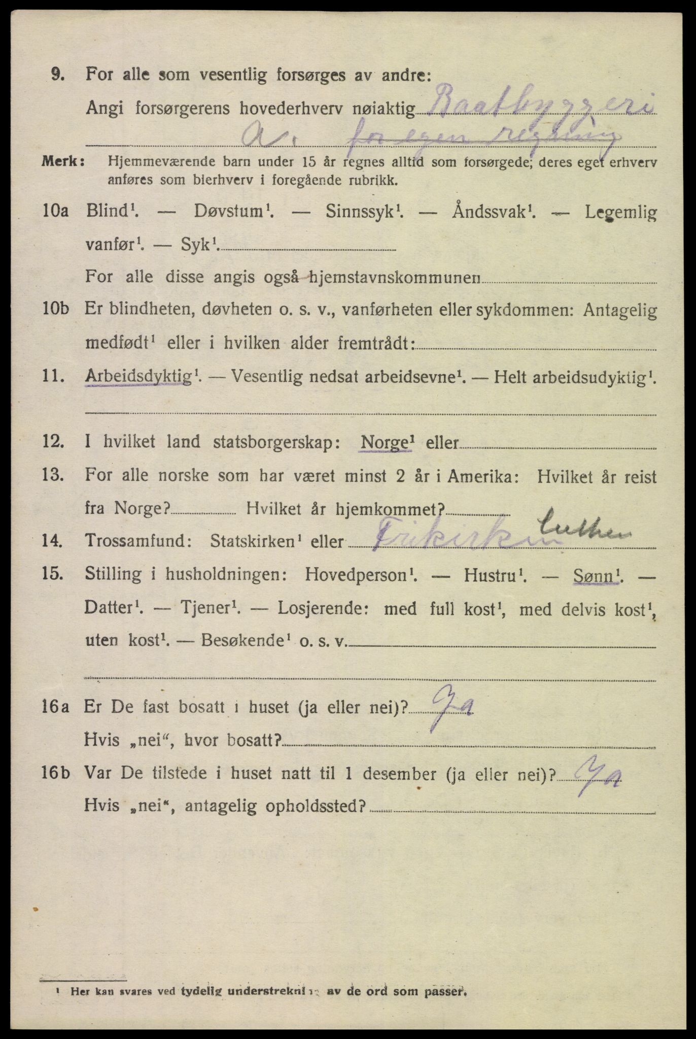 SAK, 1920 census for Søndeled, 1920, p. 4944