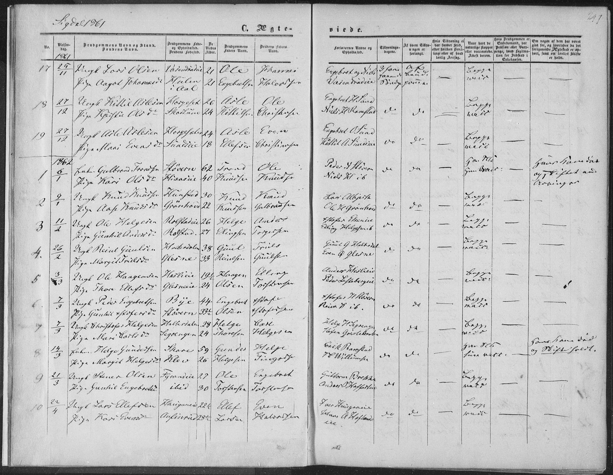 Sigdal kirkebøker, SAKO/A-245/F/Fa/L0009b: Parish register (official) no. I 9B, 1860-1871, p. 297
