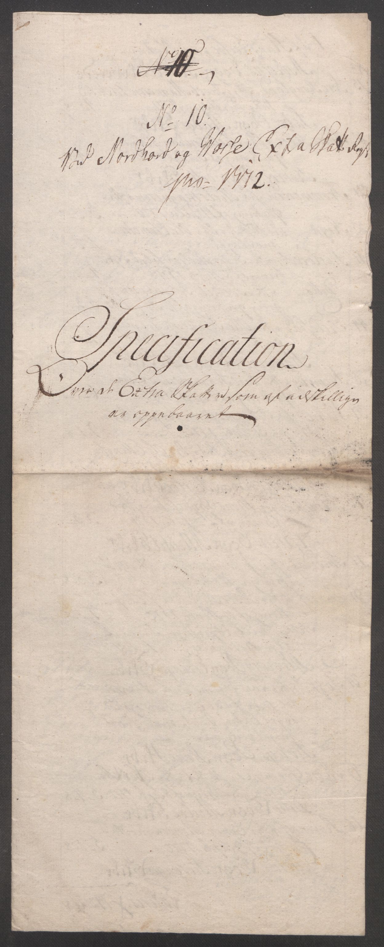 Rentekammeret inntil 1814, Reviderte regnskaper, Fogderegnskap, RA/EA-4092/R51/L3303: Ekstraskatten Nordhordland og Voss, 1762-1772, p. 691