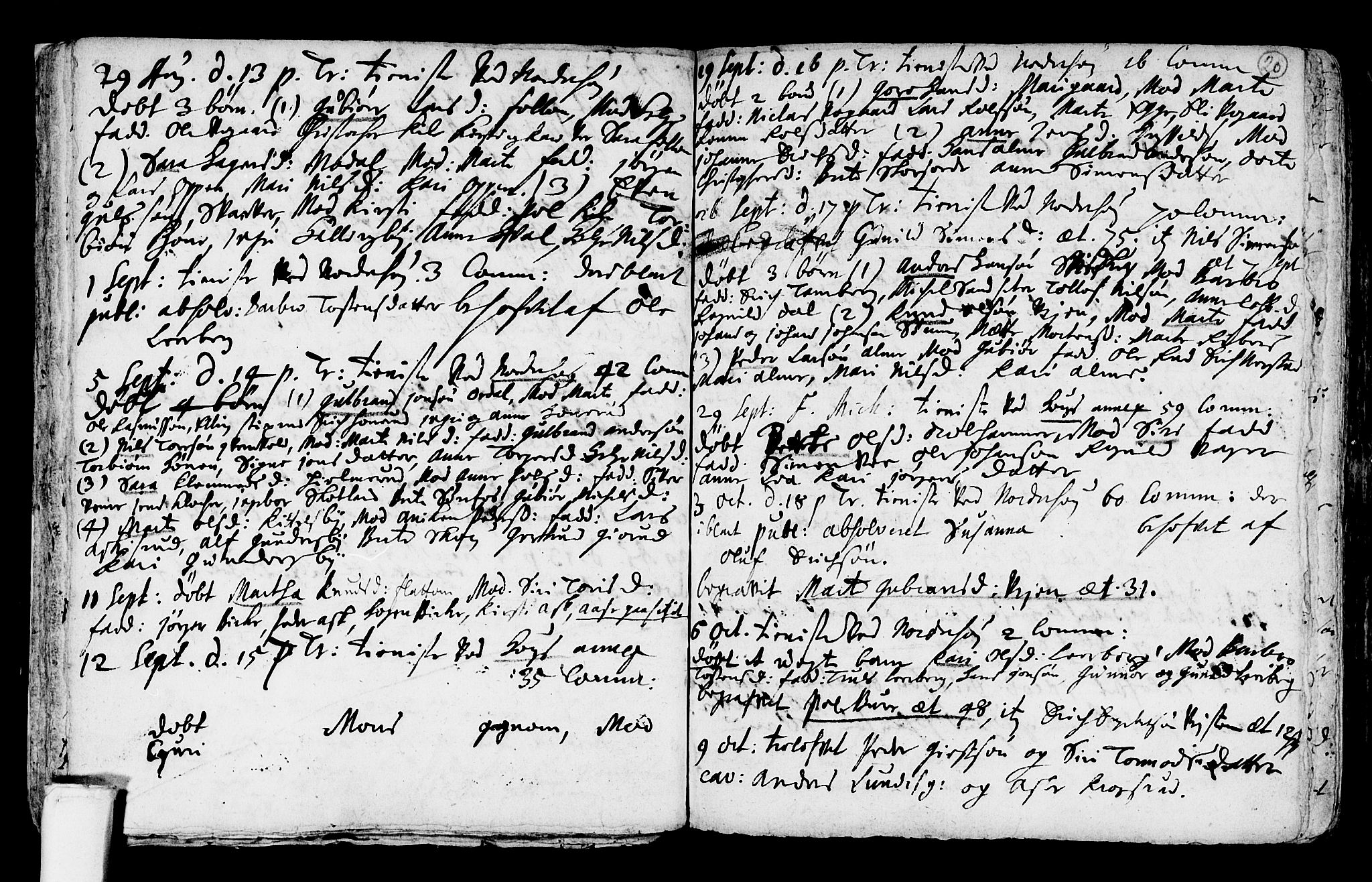 Norderhov kirkebøker, AV/SAKO-A-237/F/Fa/L0001: Parish register (official) no. 1, 1704-1716, p. 20