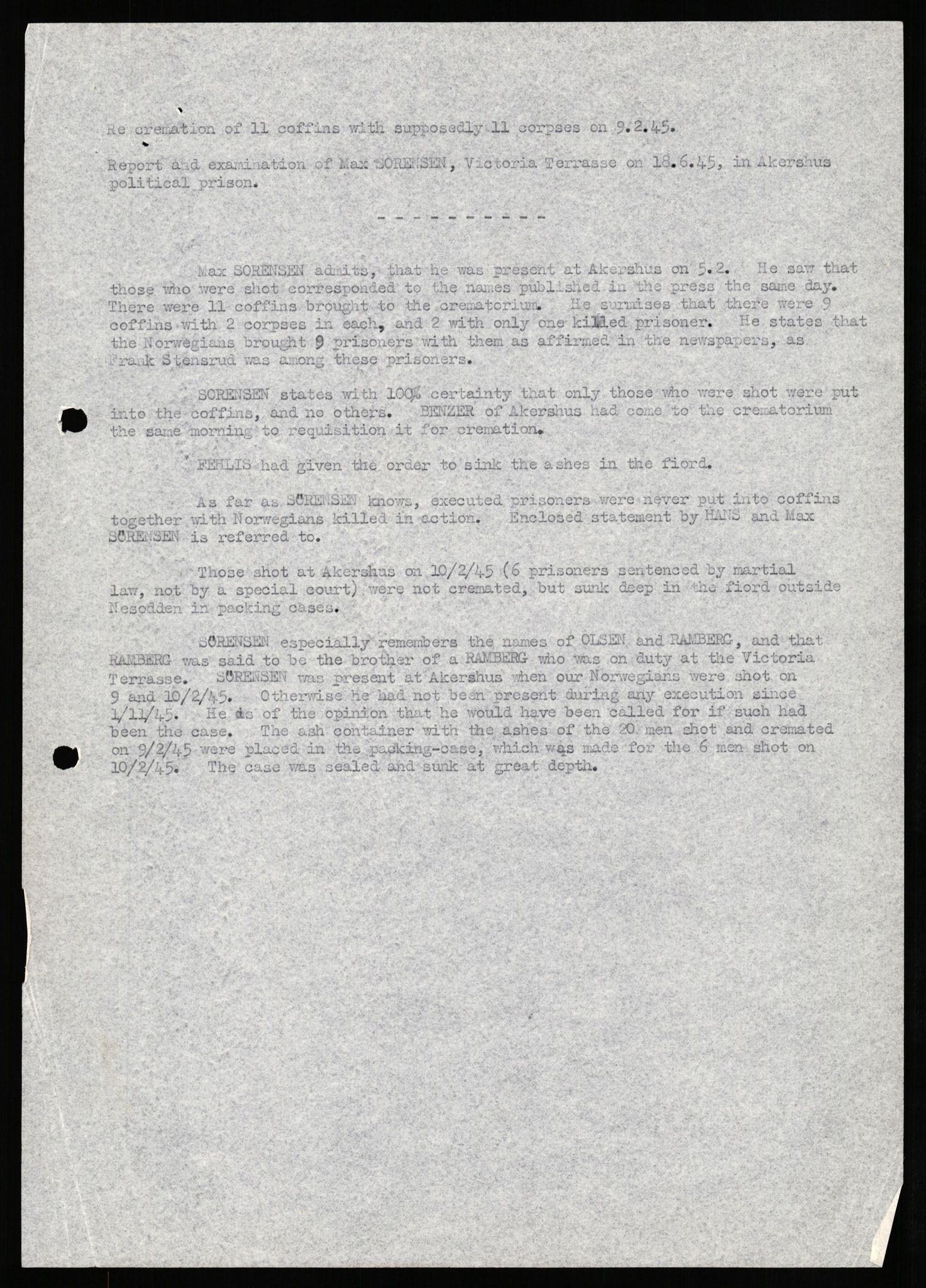 Forsvaret, Forsvarets overkommando II, AV/RA-RAFA-3915/D/Db/L0033: CI Questionaires. Tyske okkupasjonsstyrker i Norge. Tyskere., 1945-1946, p. 355