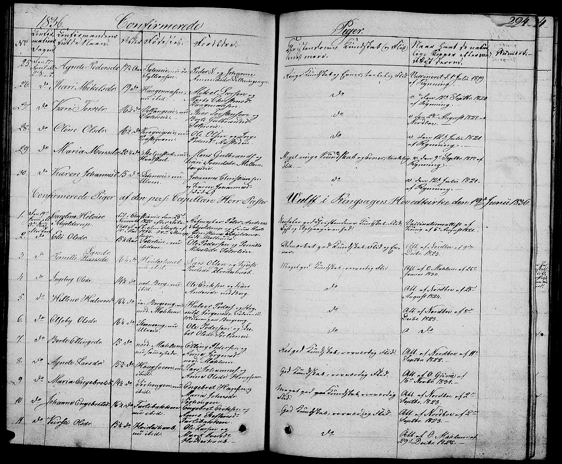 Ringsaker prestekontor, AV/SAH-PREST-014/L/La/L0004: Parish register (copy) no. 4, 1827-1838, p. 294