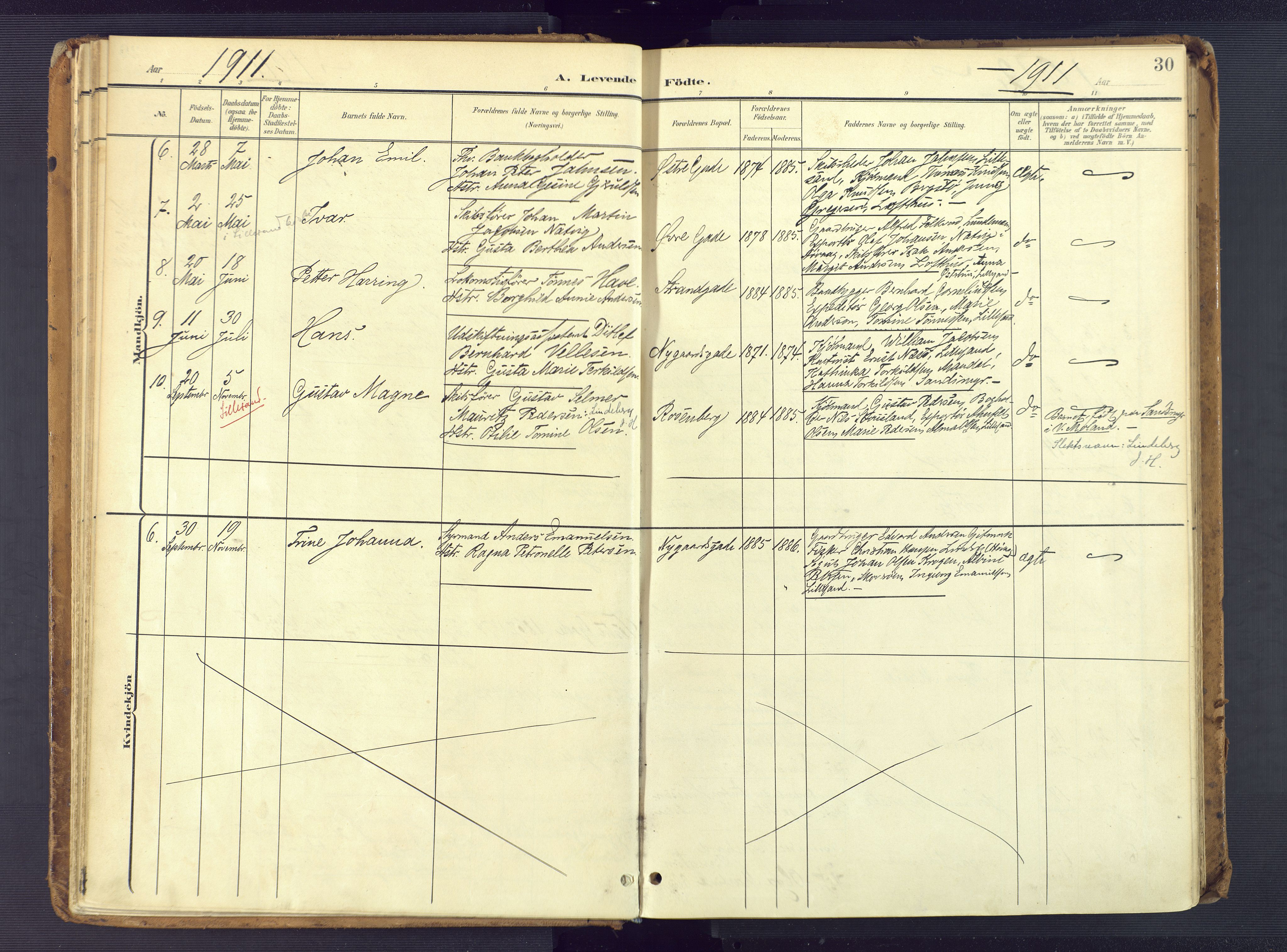 Vestre Moland sokneprestkontor, AV/SAK-1111-0046/F/Fa/Faa/L0002: Parish register (official) no. A 2, 1900-1926, p. 30