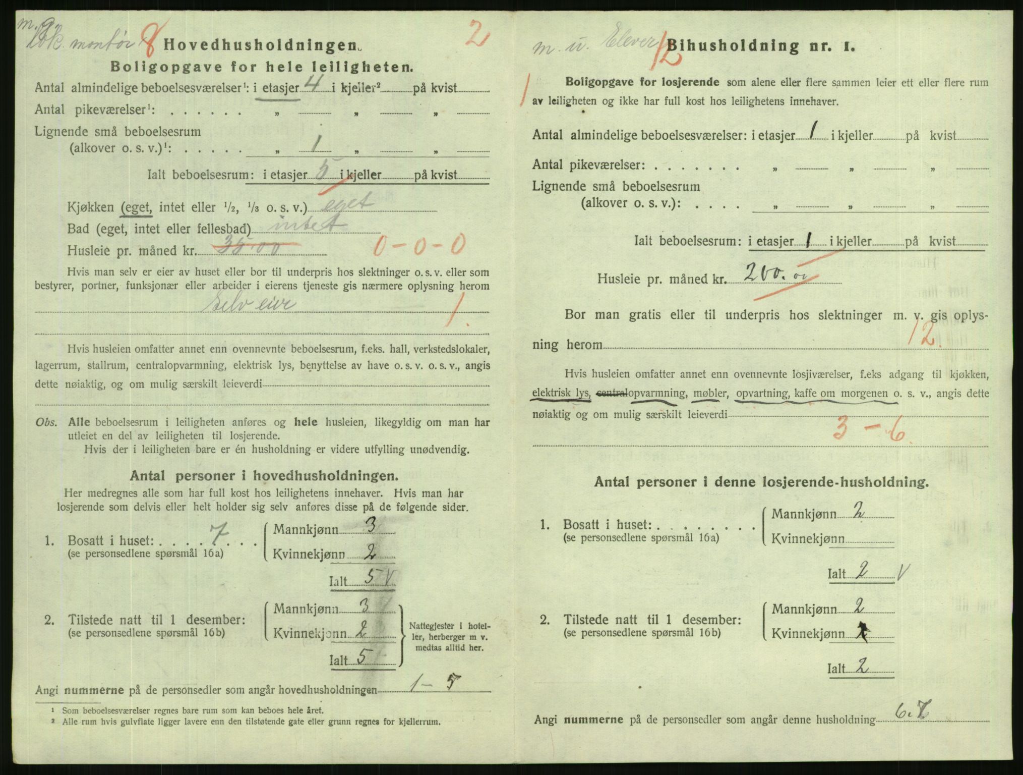 SAH, 1920 census for Hamar, 1920, p. 1230