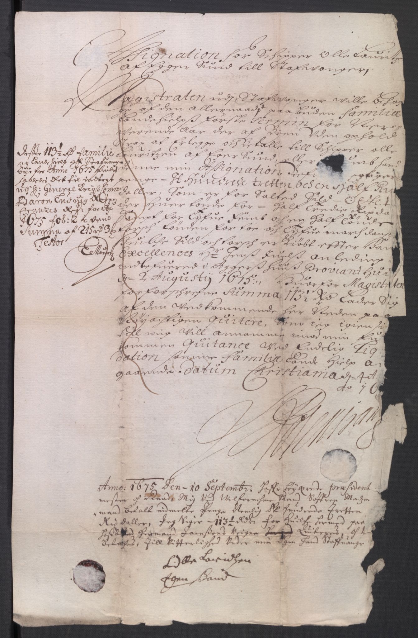 Rentekammeret inntil 1814, Reviderte regnskaper, Byregnskaper, RA/EA-4066/R/Ro/L0301: [O3] Kontribusjonsregnskap, 1679-1684, p. 303