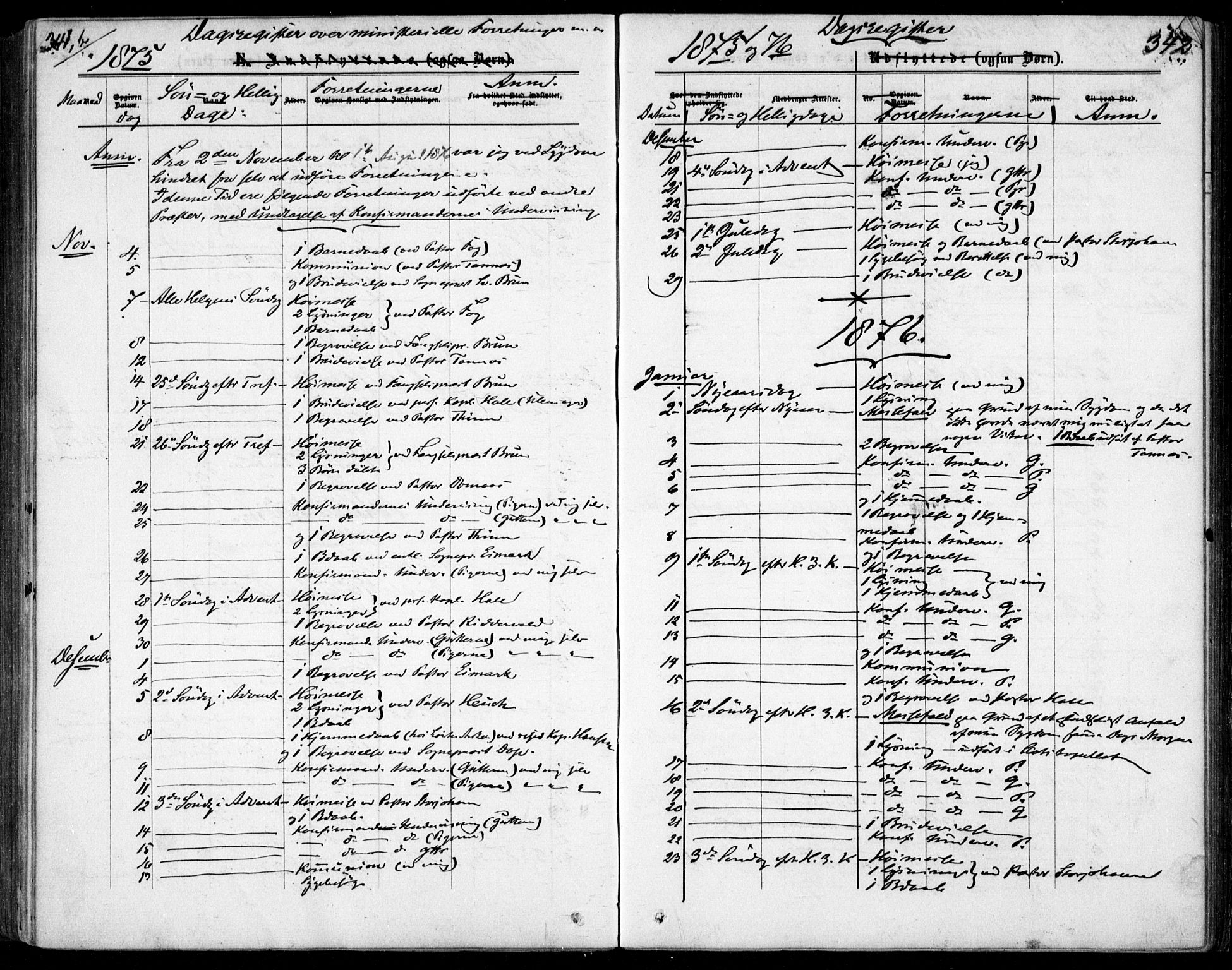 Garnisonsmenigheten Kirkebøker, SAO/A-10846/F/Fa/L0011: Parish register (official) no. 11, 1870-1880, p. 342