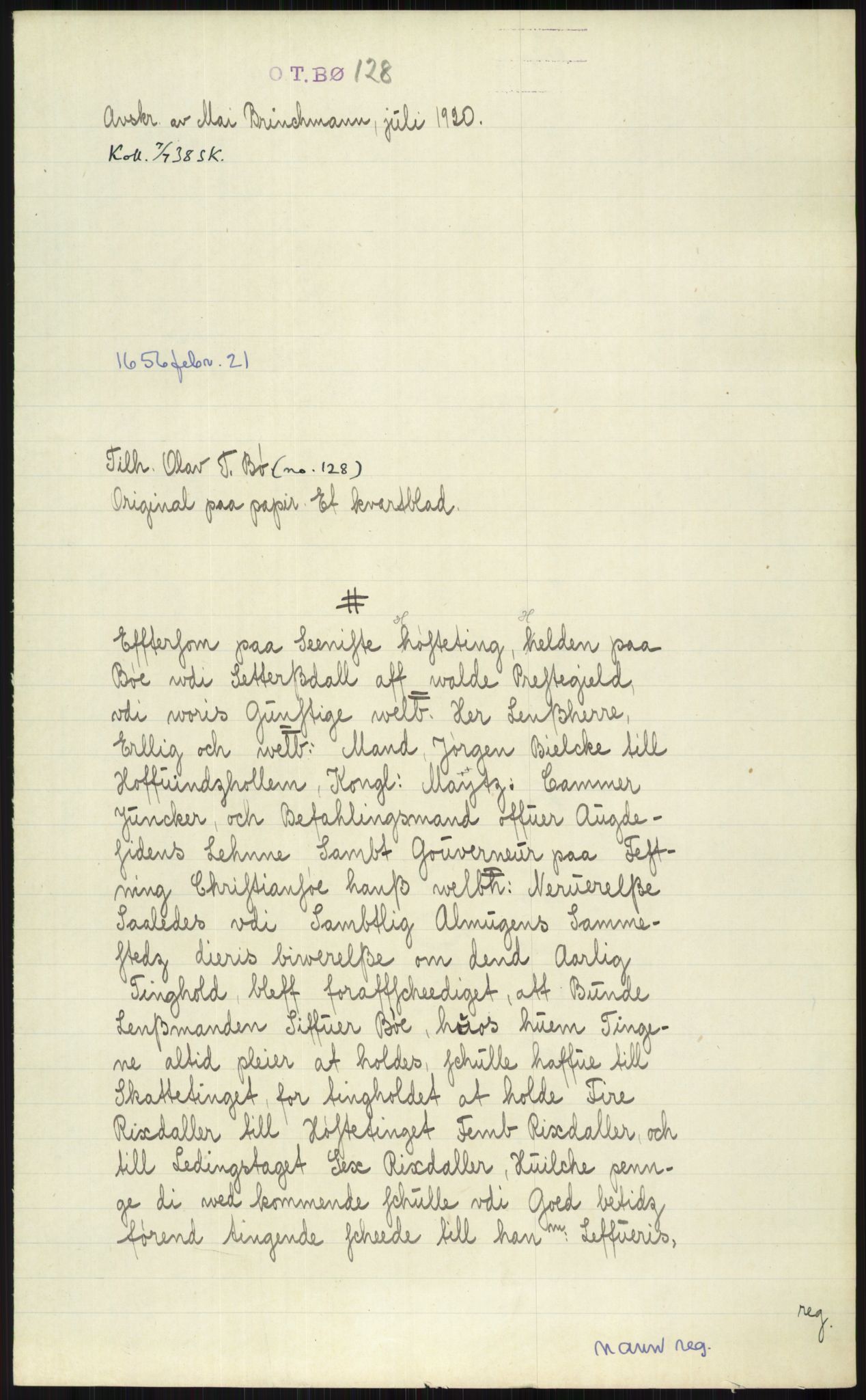 Samlinger til kildeutgivelse, Diplomavskriftsamlingen, AV/RA-EA-4053/H/Ha, p. 1212