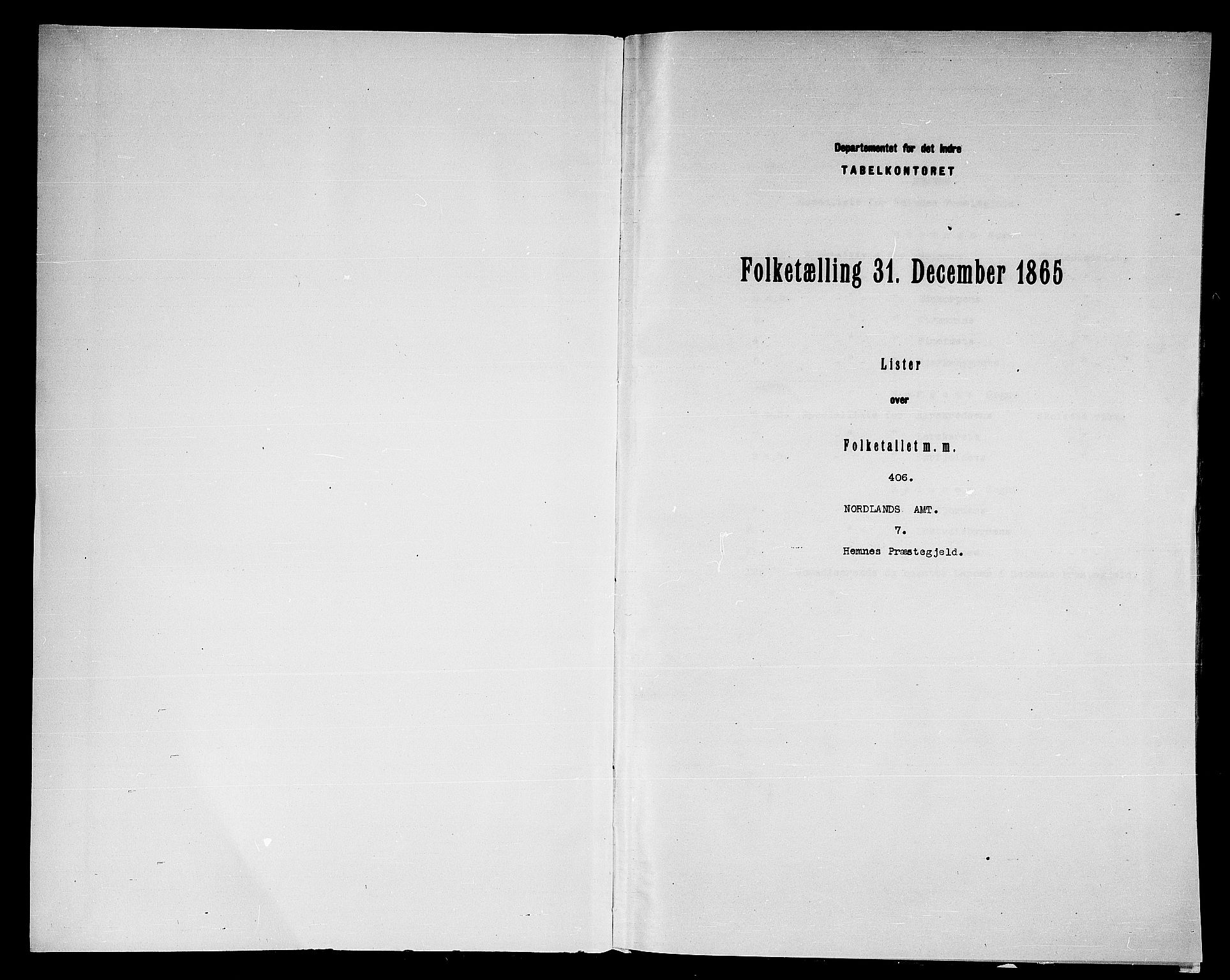RA, 1865 census for Hemnes, 1865, p. 3