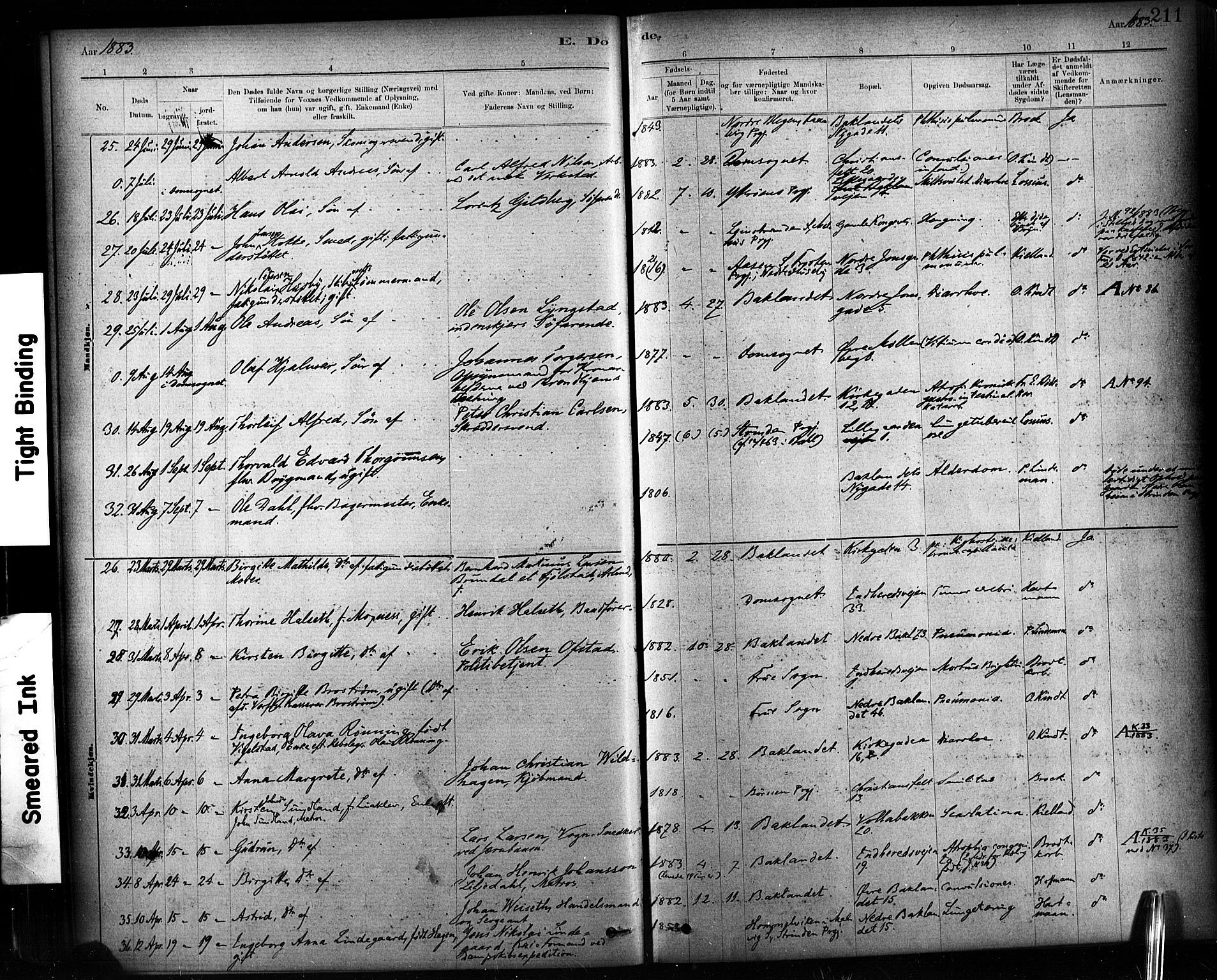 Ministerialprotokoller, klokkerbøker og fødselsregistre - Sør-Trøndelag, AV/SAT-A-1456/604/L0189: Parish register (official) no. 604A10, 1878-1892, p. 211