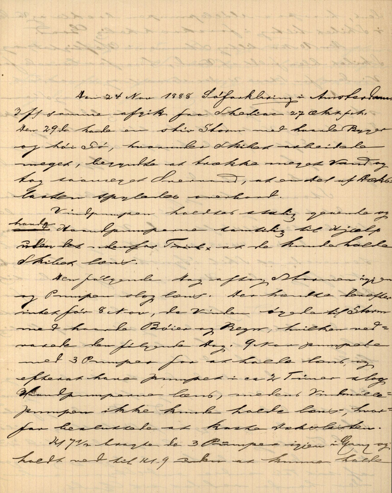 Pa 63 - Østlandske skibsassuranceforening, VEMU/A-1079/G/Ga/L0022/0005: Havaridokumenter / Gjendin, Gibraltar, Granen, 1888, p. 35