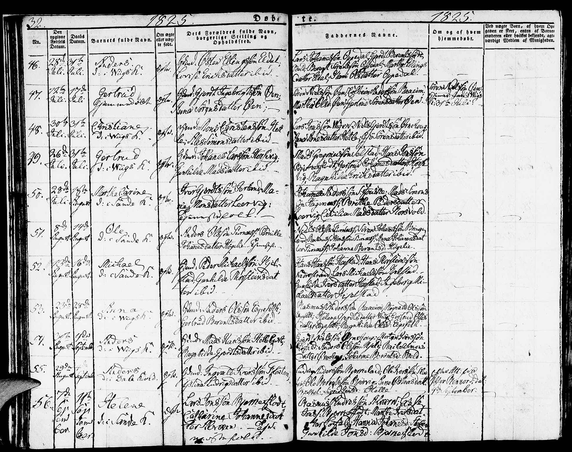 Gaular sokneprestembete, AV/SAB-A-80001/H/Haa: Parish register (official) no. A 3, 1821-1840, p. 32