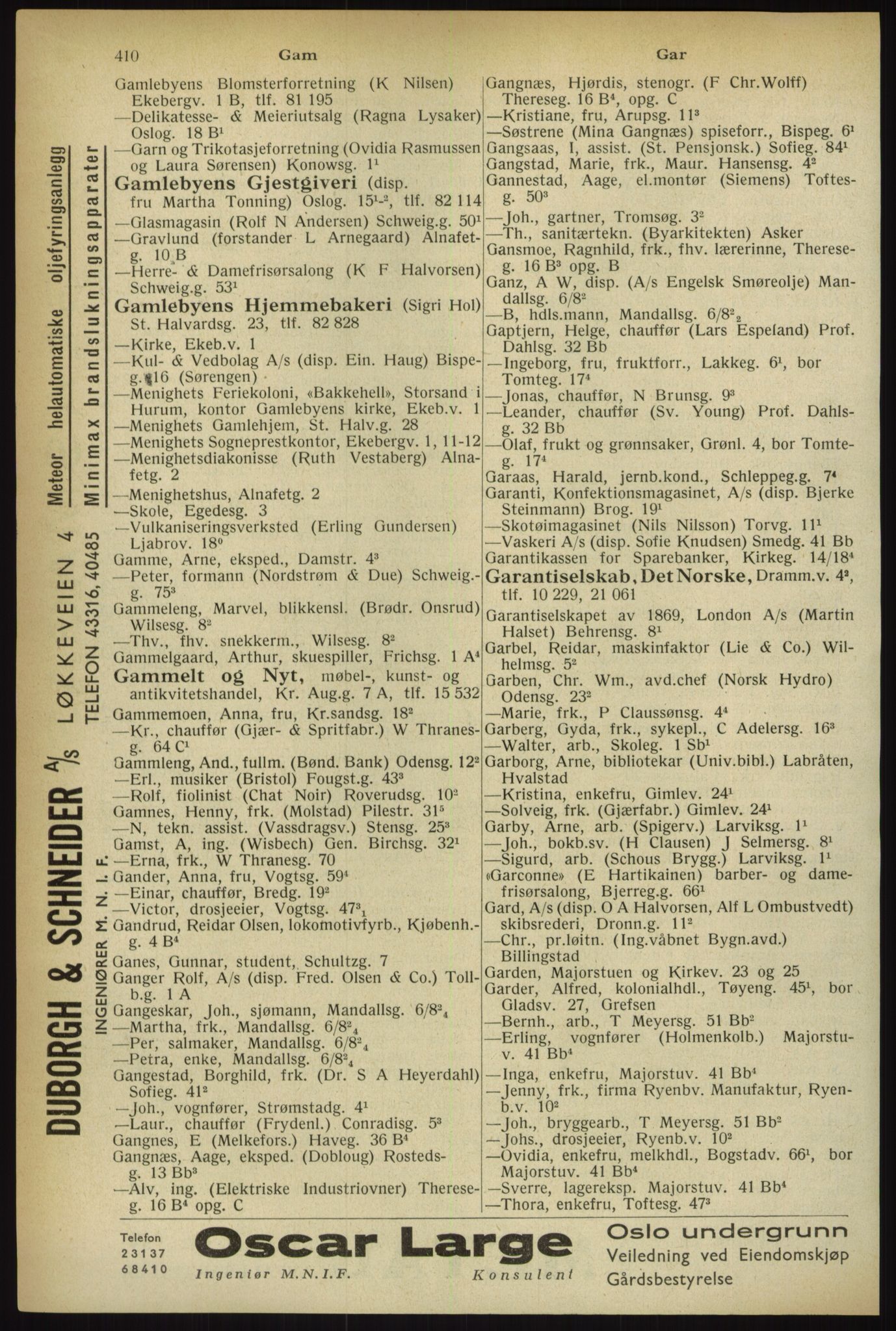 Kristiania/Oslo adressebok, PUBL/-, 1933, p. 410