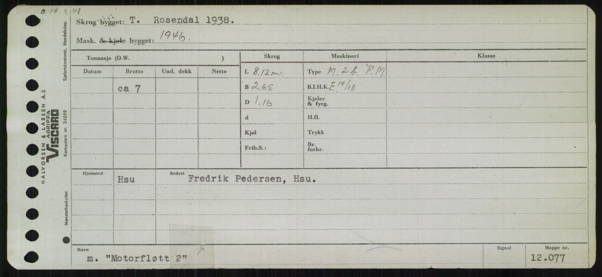 Sjøfartsdirektoratet med forløpere, Skipsmålingen, AV/RA-S-1627/H/Ha/L0004/0001: Fartøy, Mas-R / Fartøy, Mas-Odd, p. 289