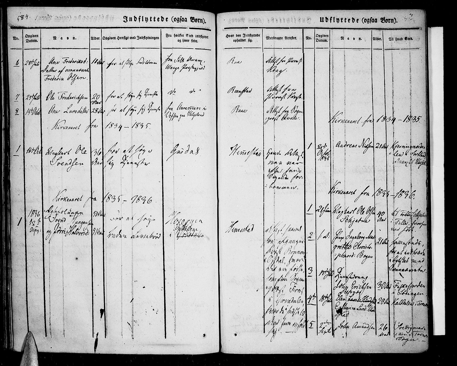 Kvæfjord sokneprestkontor, SATØ/S-1323/G/Ga/Gaa/L0003kirke: Parish register (official) no. 3, 1830-1857, p. 584