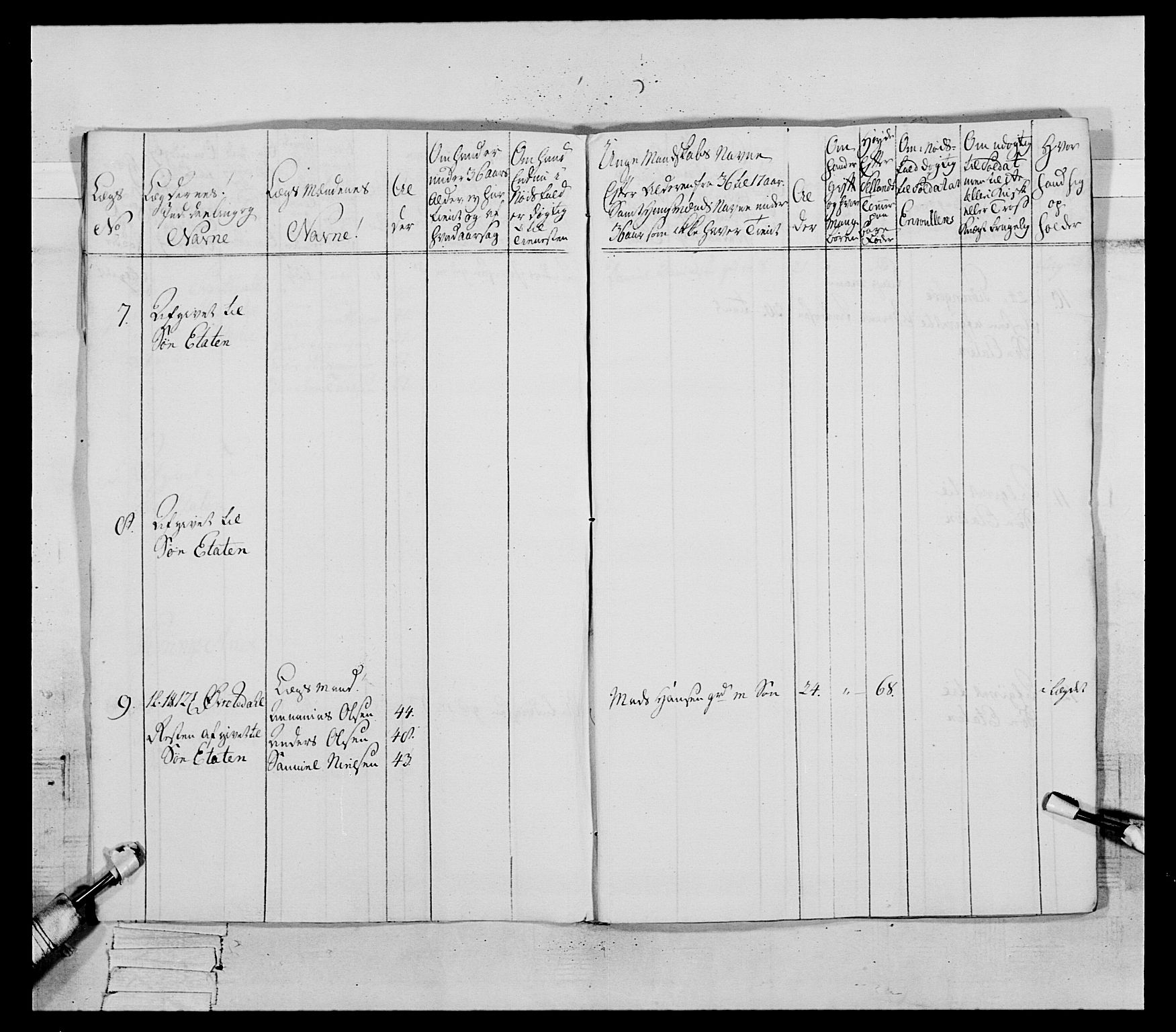 Generalitets- og kommissariatskollegiet, Det kongelige norske kommissariatskollegium, RA/EA-5420/E/Eh/L0091: 1. Bergenhusiske nasjonale infanteriregiment, 1780-1783, p. 11