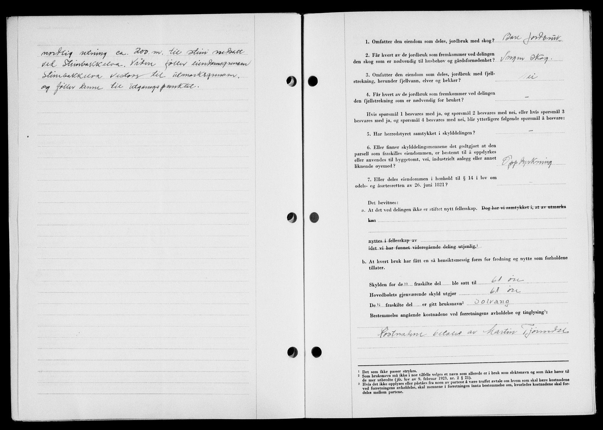 Lofoten sorenskriveri, SAT/A-0017/1/2/2C/L0023a: Mortgage book no. 23a, 1950-1950, Diary no: : 1191/1950