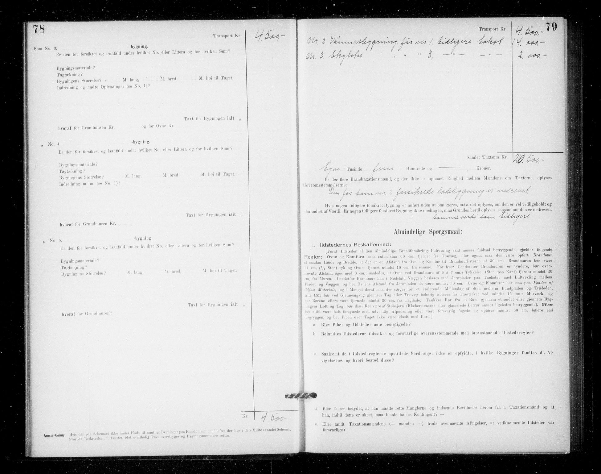 Lensmannen i Jondal, AV/SAB-A-33101/0012/L0005: Branntakstprotokoll, skjematakst, 1894-1951, p. 78-79