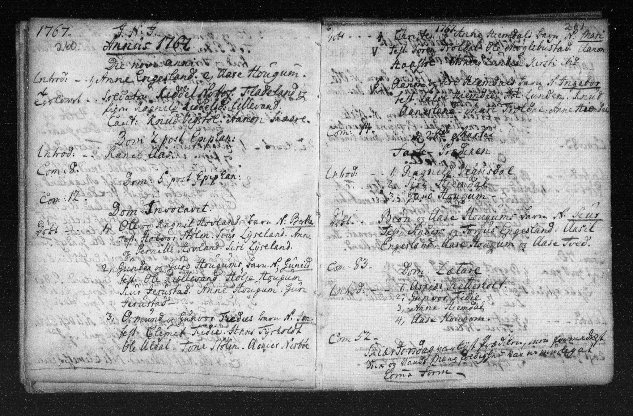 Herefoss sokneprestkontor, AV/SAK-1111-0019/F/Fa/Fab/L0001: Parish register (official) no. A 1, 1704-1779, p. 260-261