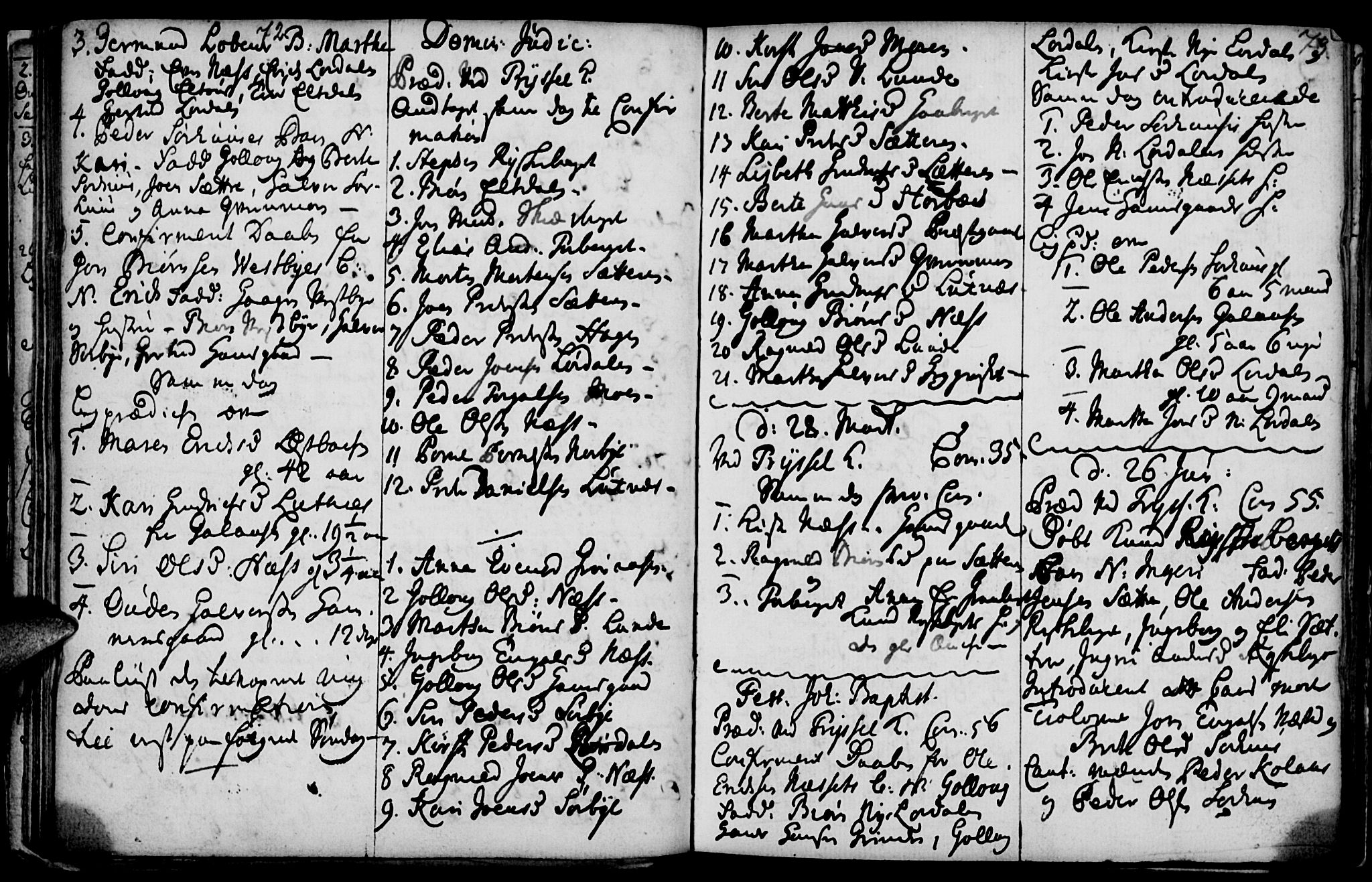 Elverum prestekontor, AV/SAH-PREST-044/H/Ha/Haa/L0001: Parish register (official) no. 1, 1730-1760, p. 72-73