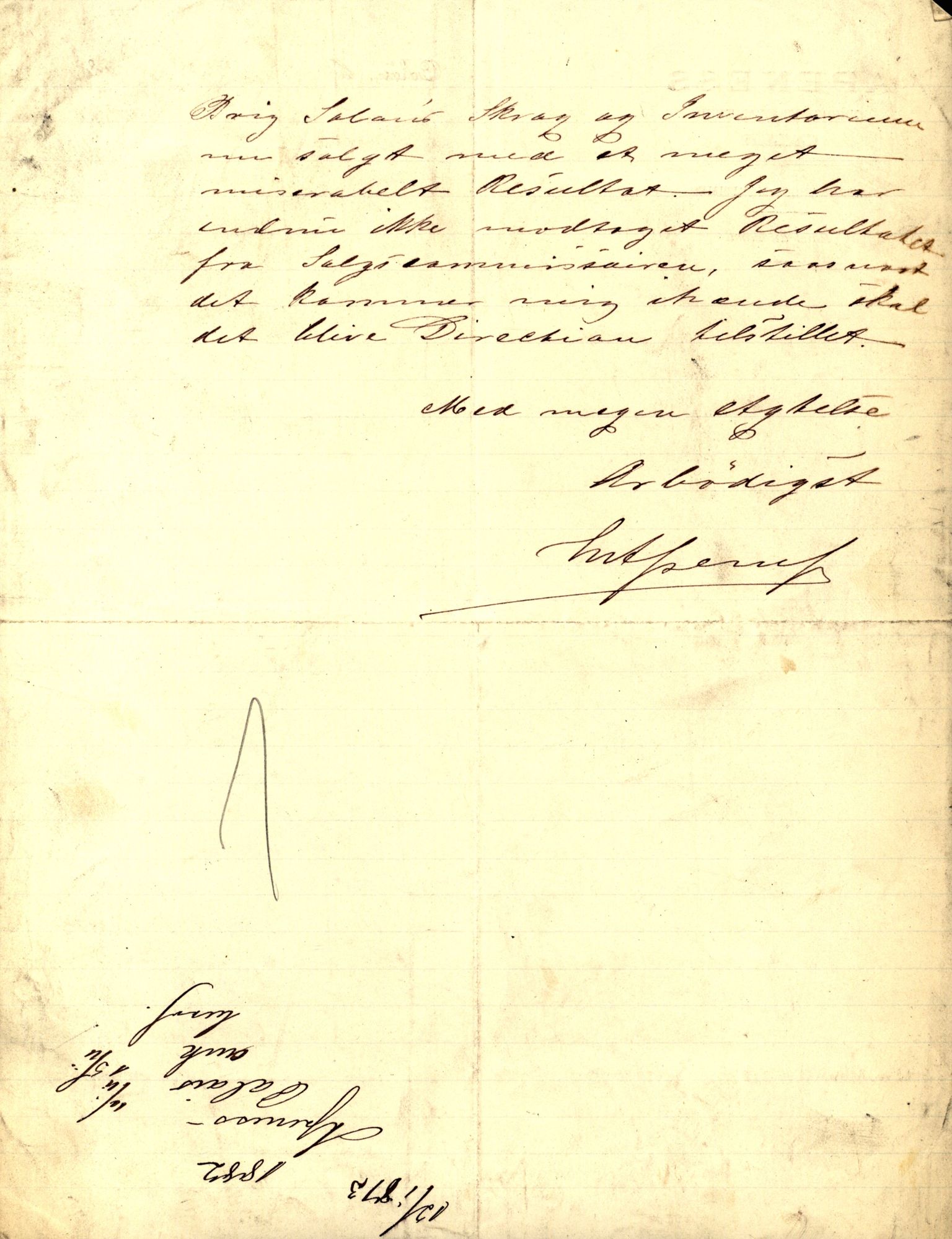 Pa 63 - Østlandske skibsassuranceforening, VEMU/A-1079/G/Ga/L0015/0011: Havaridokumenter / Carl Johan, Bergljot, Baticola, Saga, 1882, p. 7