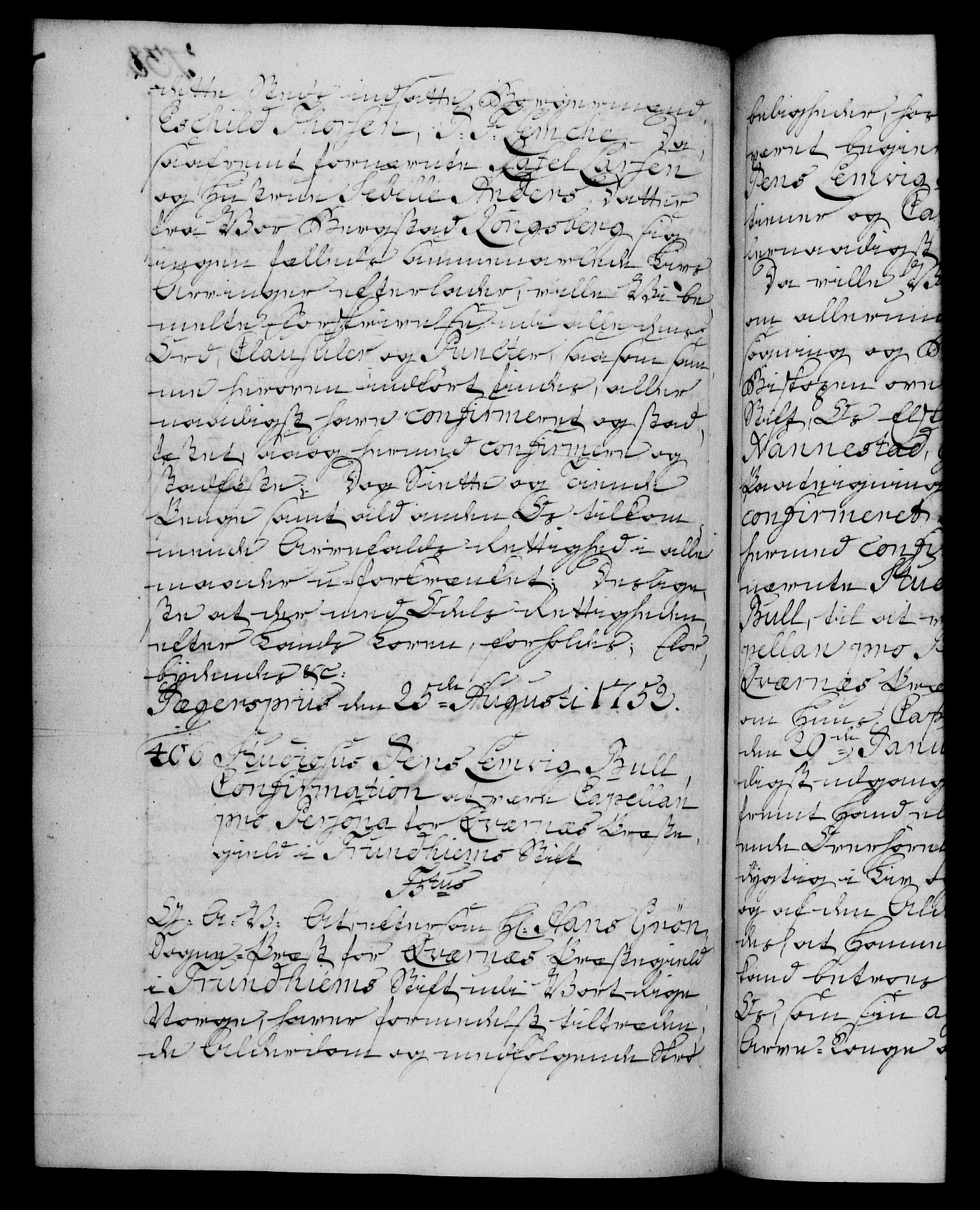Danske Kanselli 1572-1799, RA/EA-3023/F/Fc/Fca/Fcaa/L0037: Norske registre, 1751-1752, p. 738b