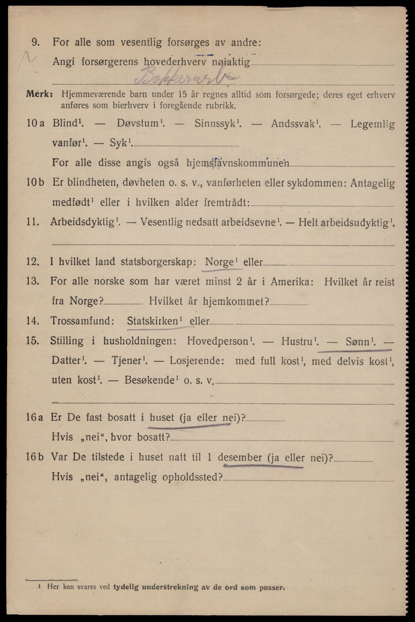 SAT, 1920 census for Trondheim, 1920, p. 120841