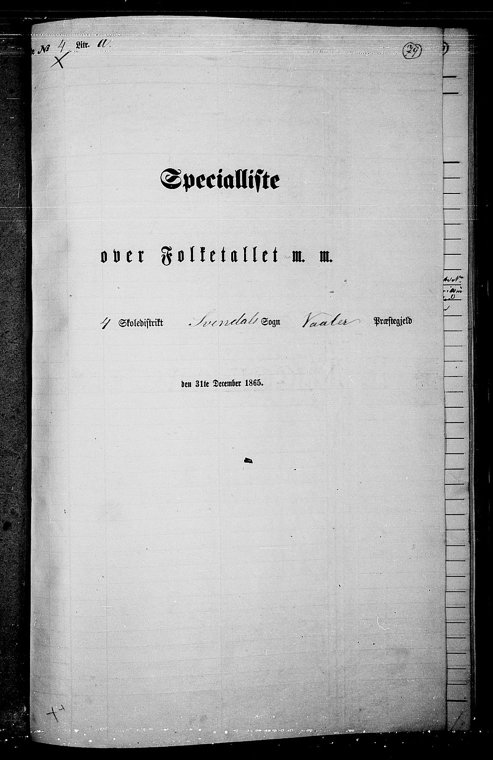 RA, 1865 census for Våler, 1865, p. 69