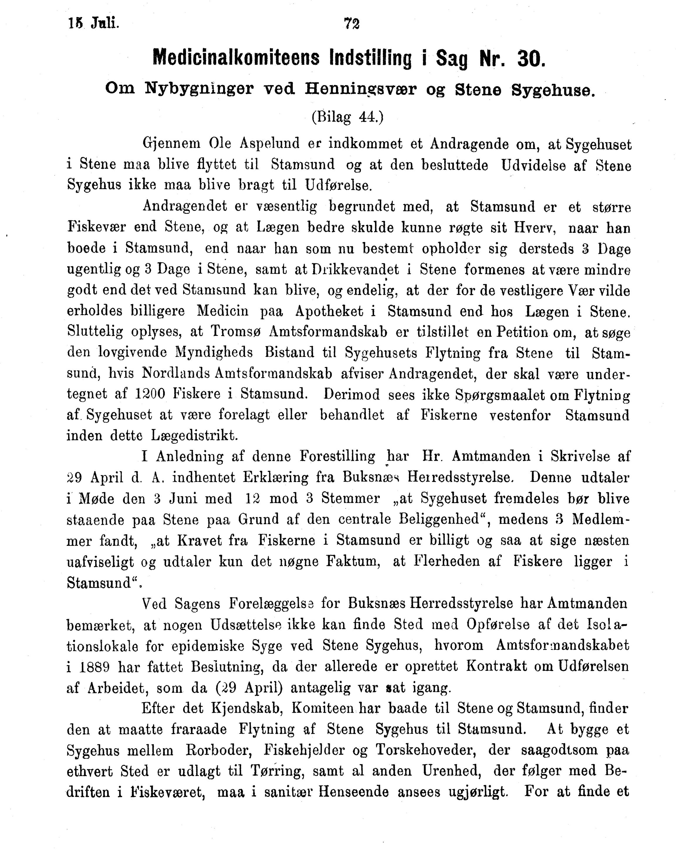 Nordland Fylkeskommune. Fylkestinget, AIN/NFK-17/176/A/Ac/L0016: Fylkestingsforhandlinger 1891-1893, 1891-1893