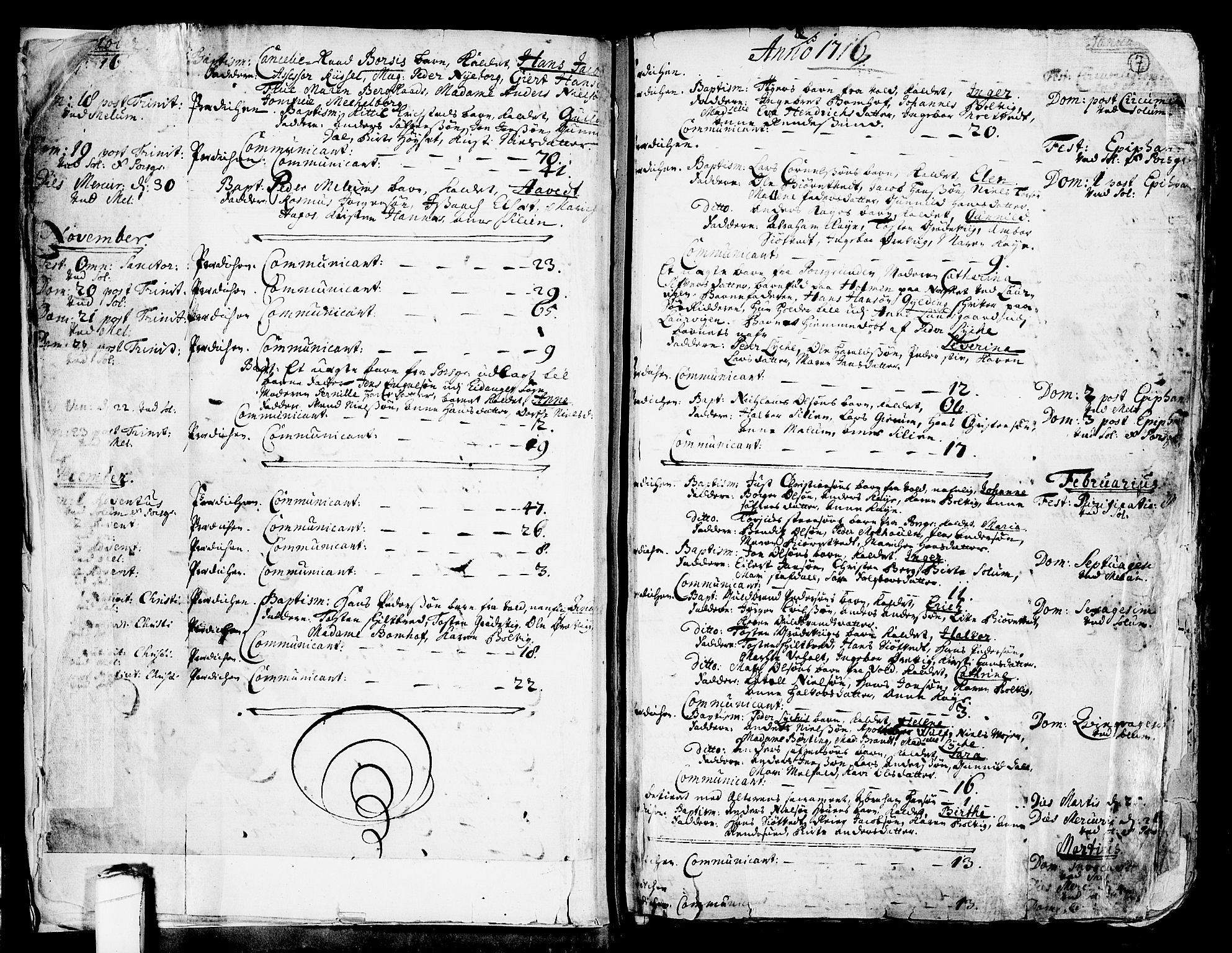 Solum kirkebøker, SAKO/A-306/F/Fa/L0002: Parish register (official) no. I 2, 1713-1761, p. 7