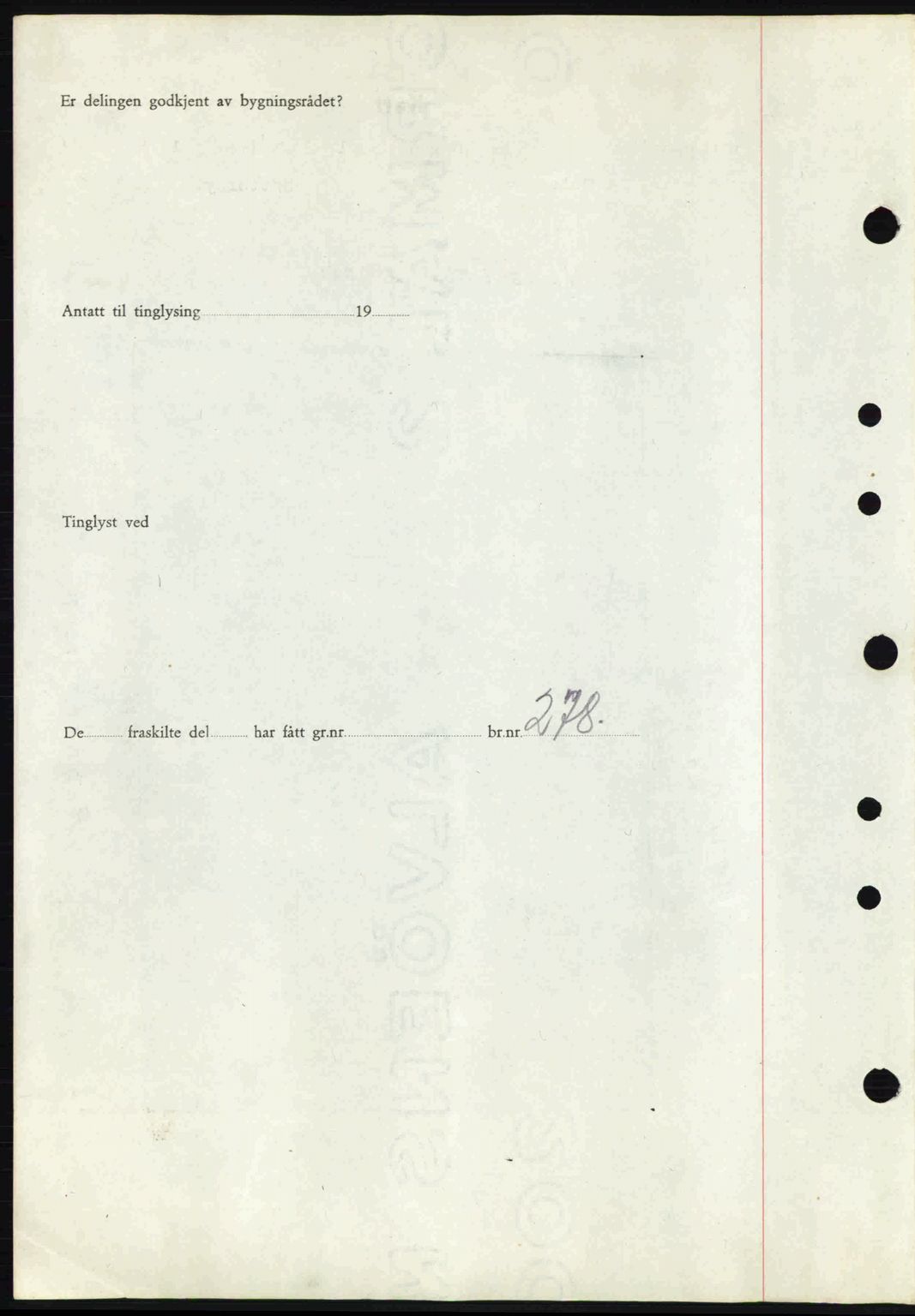 Tønsberg sorenskriveri, AV/SAKO-A-130/G/Ga/Gaa/L0014: Mortgage book no. A14, 1943-1944, Diary no: : 2588/1943