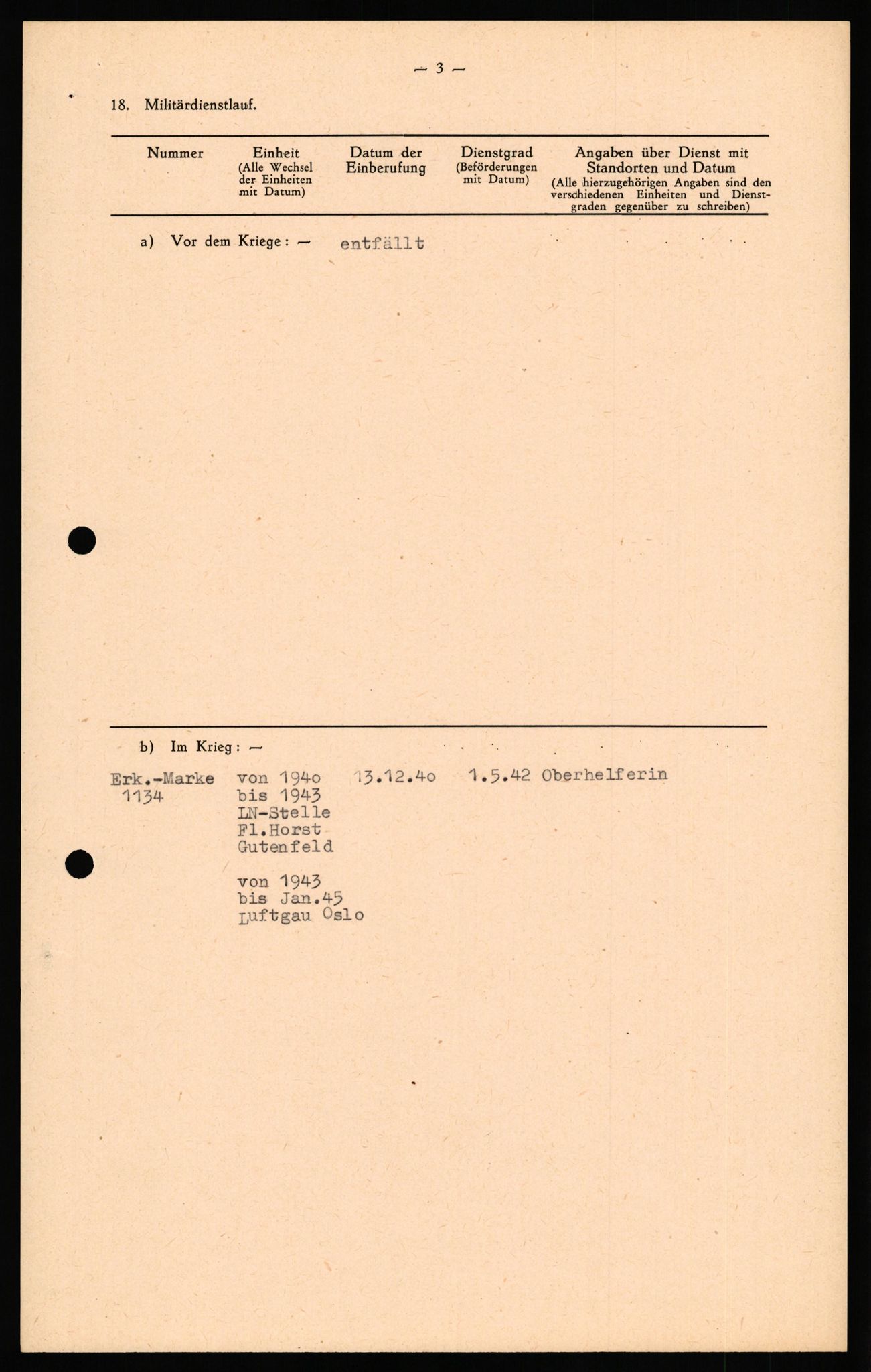 Forsvaret, Forsvarets overkommando II, AV/RA-RAFA-3915/D/Db/L0037: CI Questionaires. Tyske okkupasjonsstyrker i Norge. Tyskere., 1945-1946, p. 66